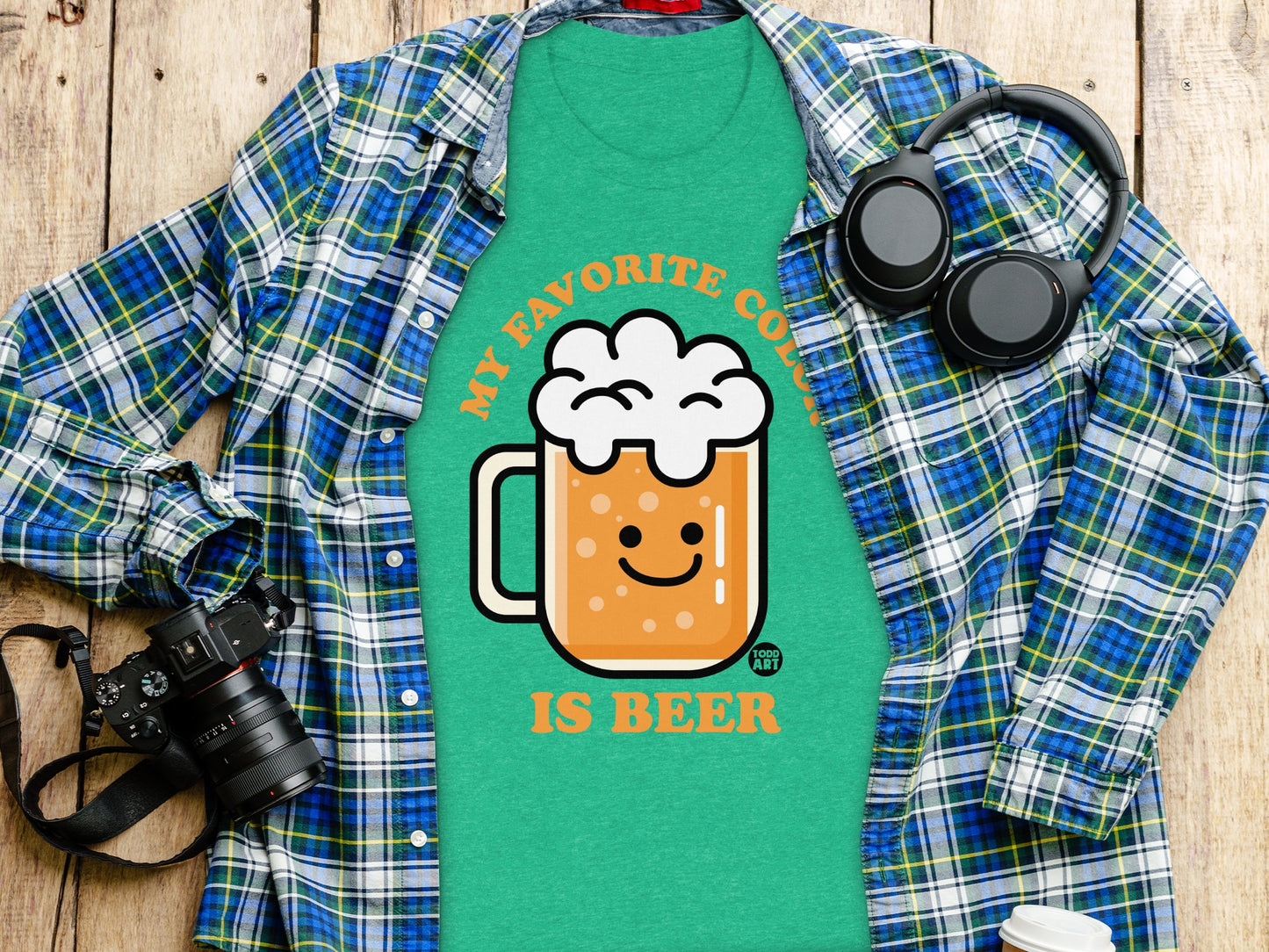 My Favorite Color Is Beer Graphic T-Shirt product type