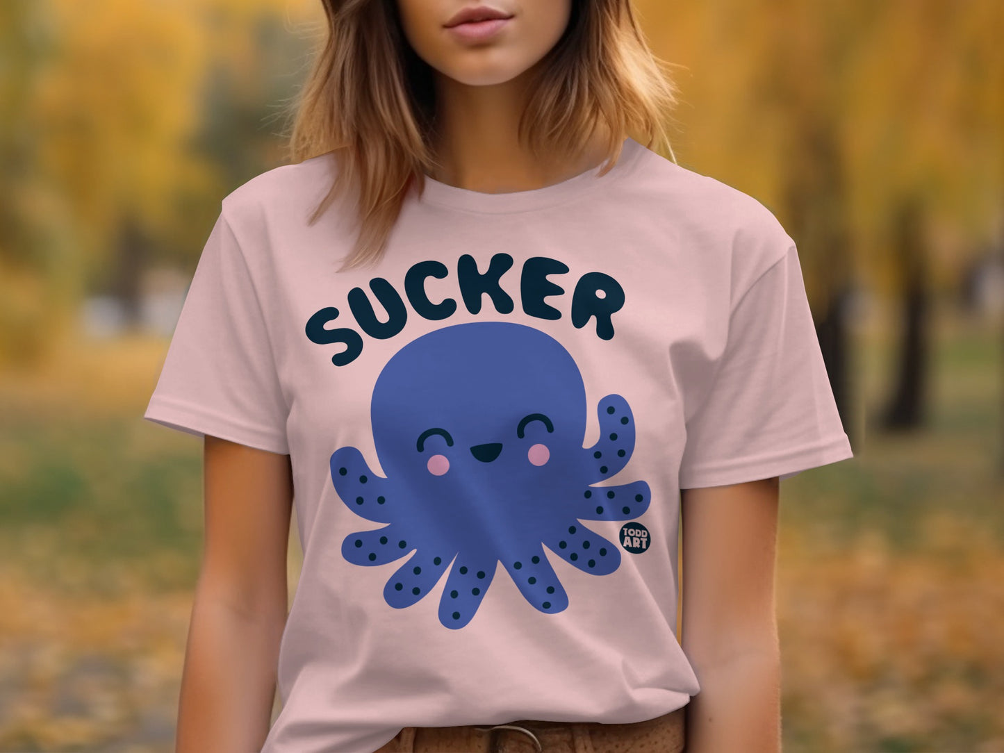 Cute Octopus Sucker Graphic T-Shirt Product