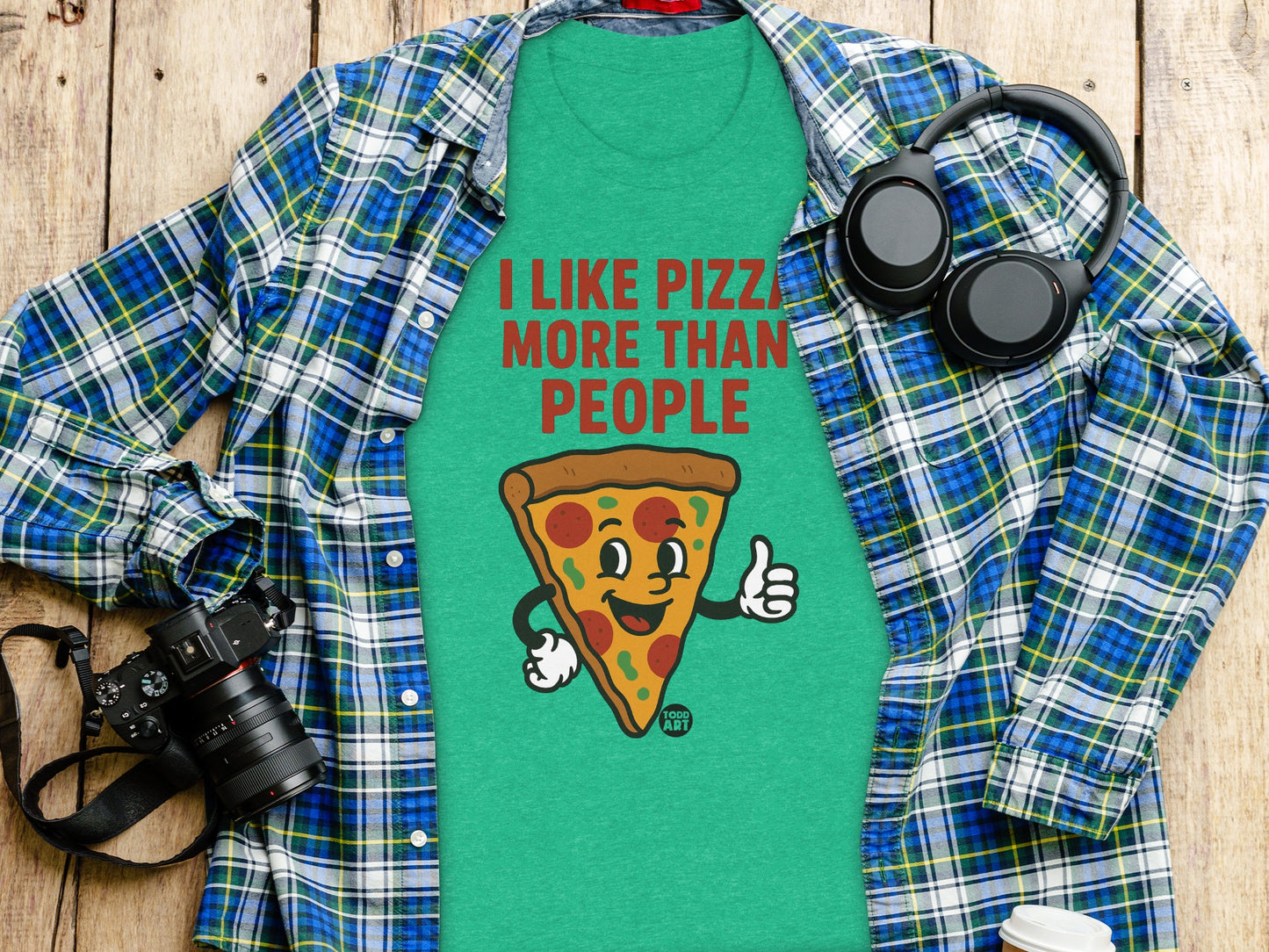 Funny I Like Pizza More Than People T-Shirt