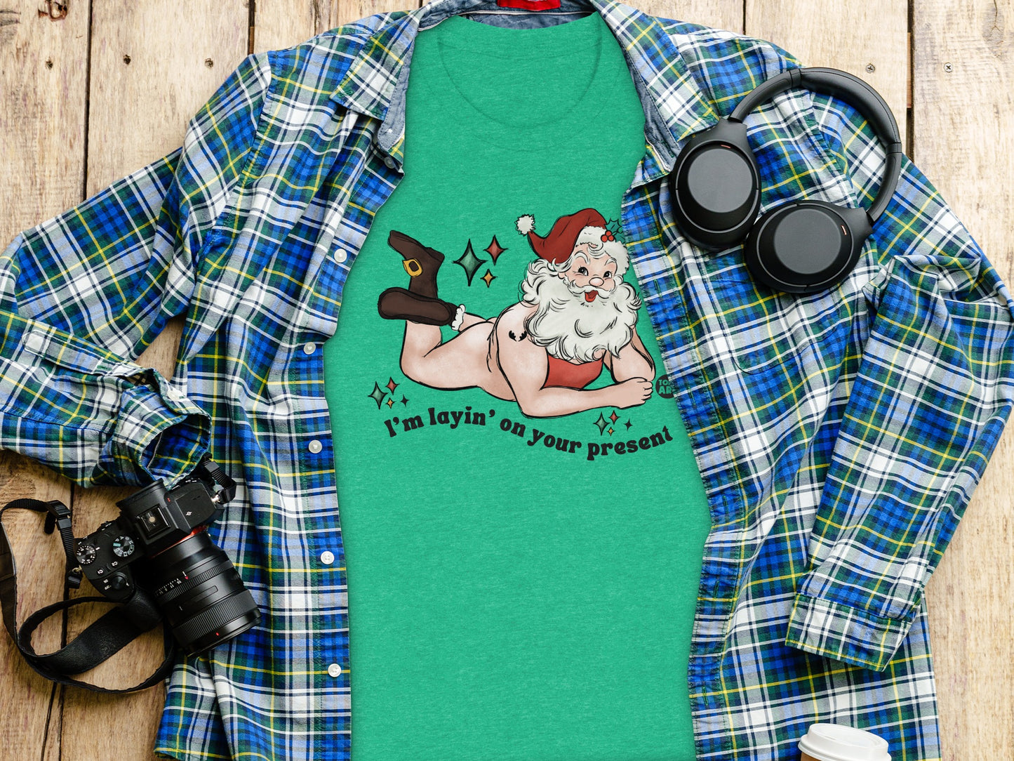 I'm Layin' On Your Present Santa T-Shirt product