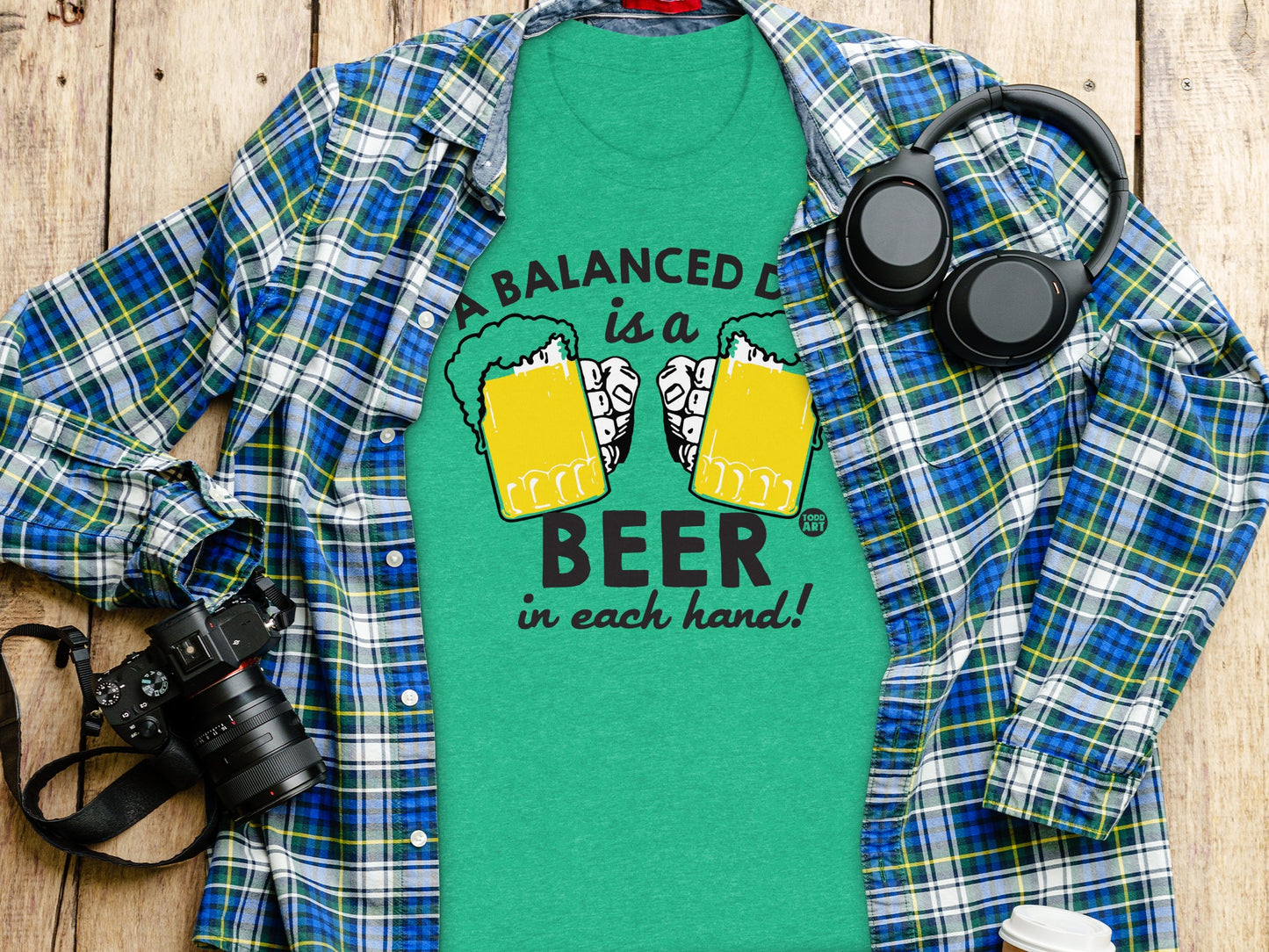 A Balanced Diet is a Beer in Each Hand T-Shirts