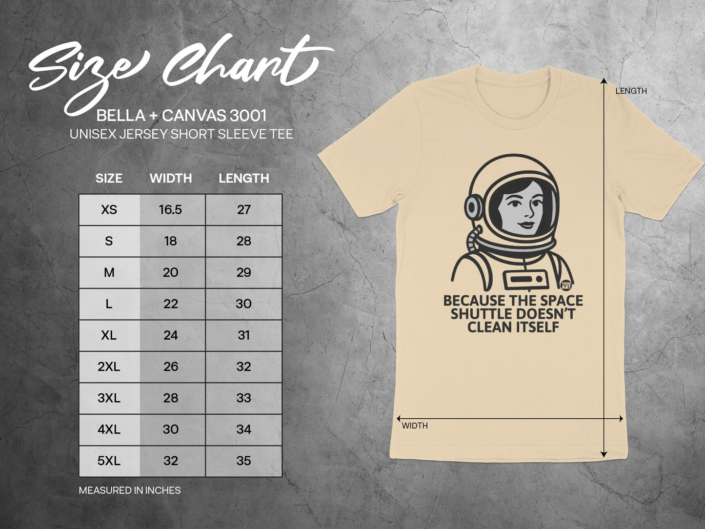 Fun Graphic Tee Space Shuttle Cleaning Tshirt product