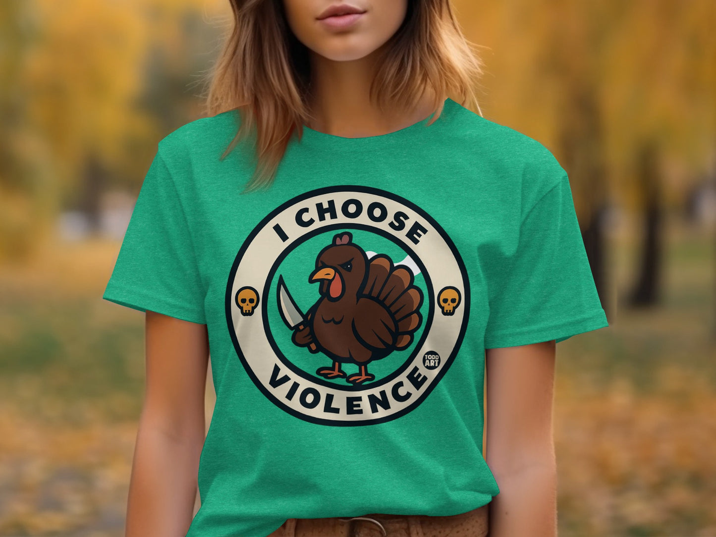 I Choose Violence Cartoon Halloween Shirt
