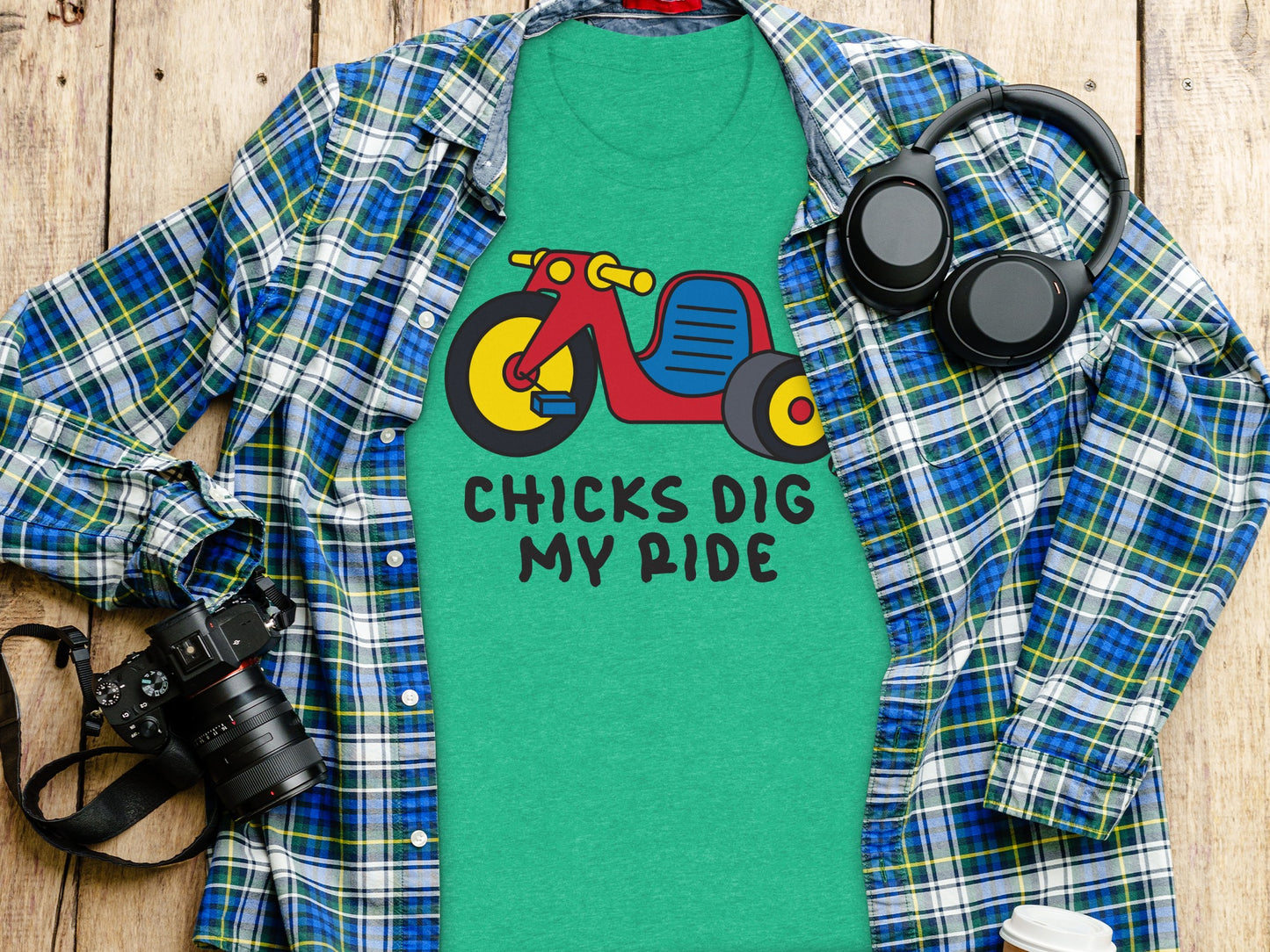 Chicks Dig My Ride Graphic Tee Trendy Shirt product