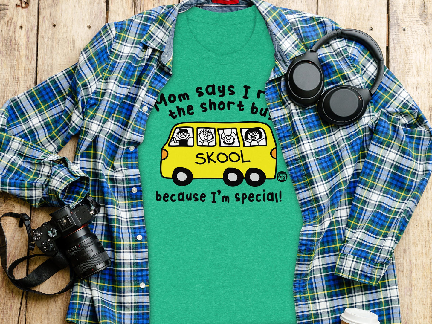 Mom Says I Ride The Short Bus Skool product type