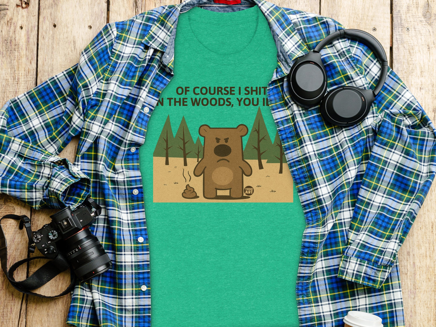 Funny Bear in the Woods You Lit T-Shirt Product