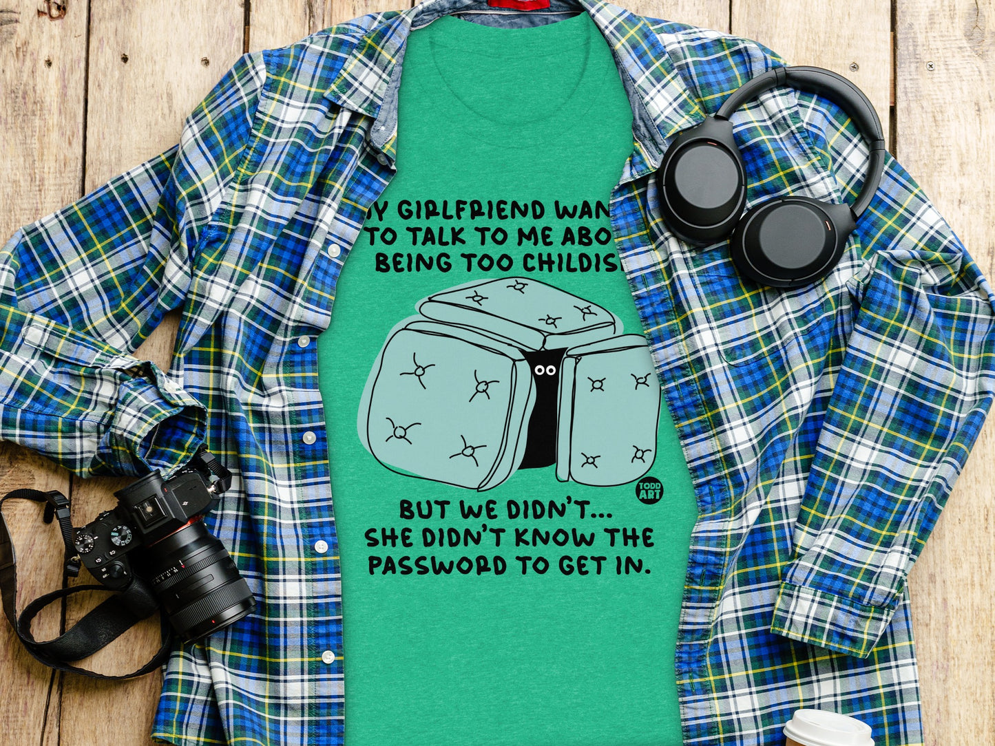 Funny Girlfriend Childish Password Joke T-shirt product