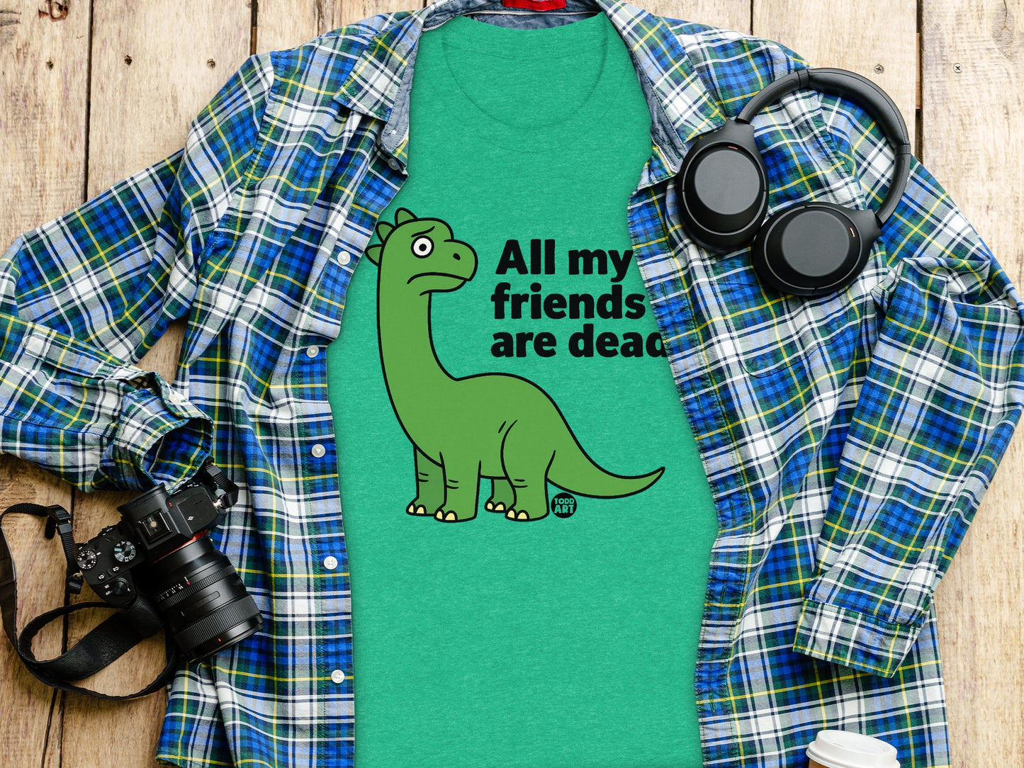 All My Friends Are Dead Dinosaur Graphic Tee product