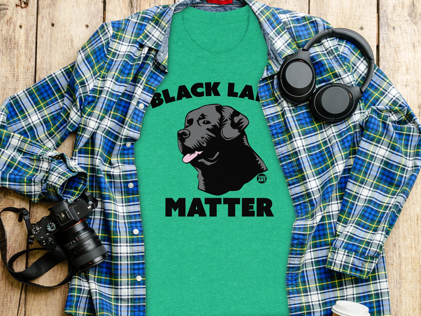 Black Lab Matter Green Graphic T-shirt product