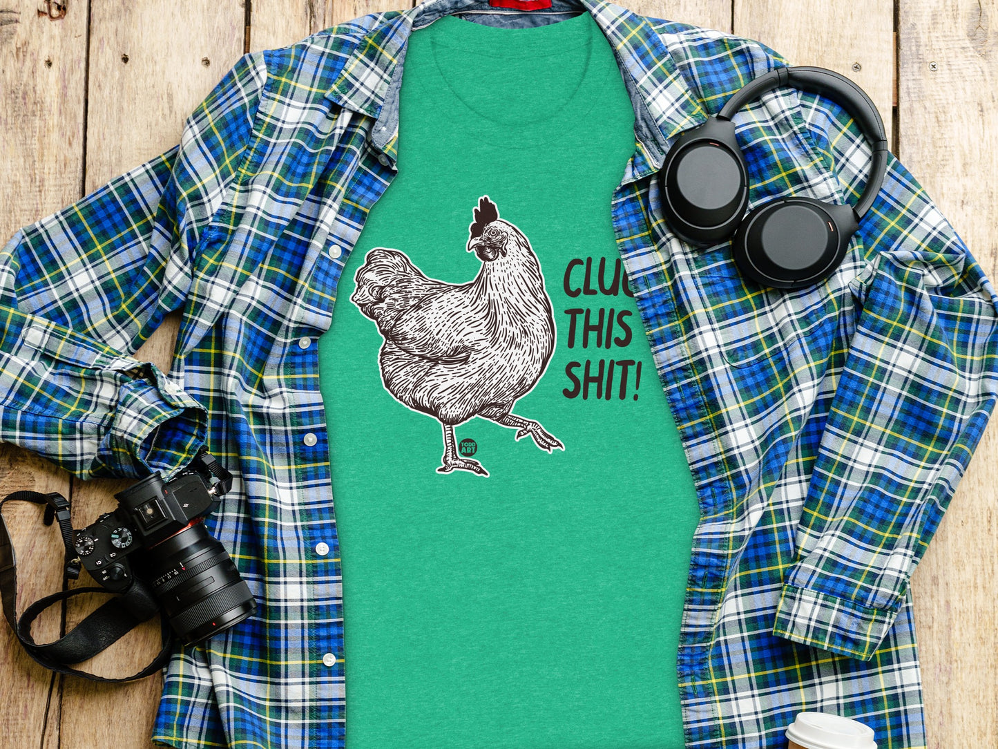 Funny Chicken Graphic Tee Cluck This Shirt product type
