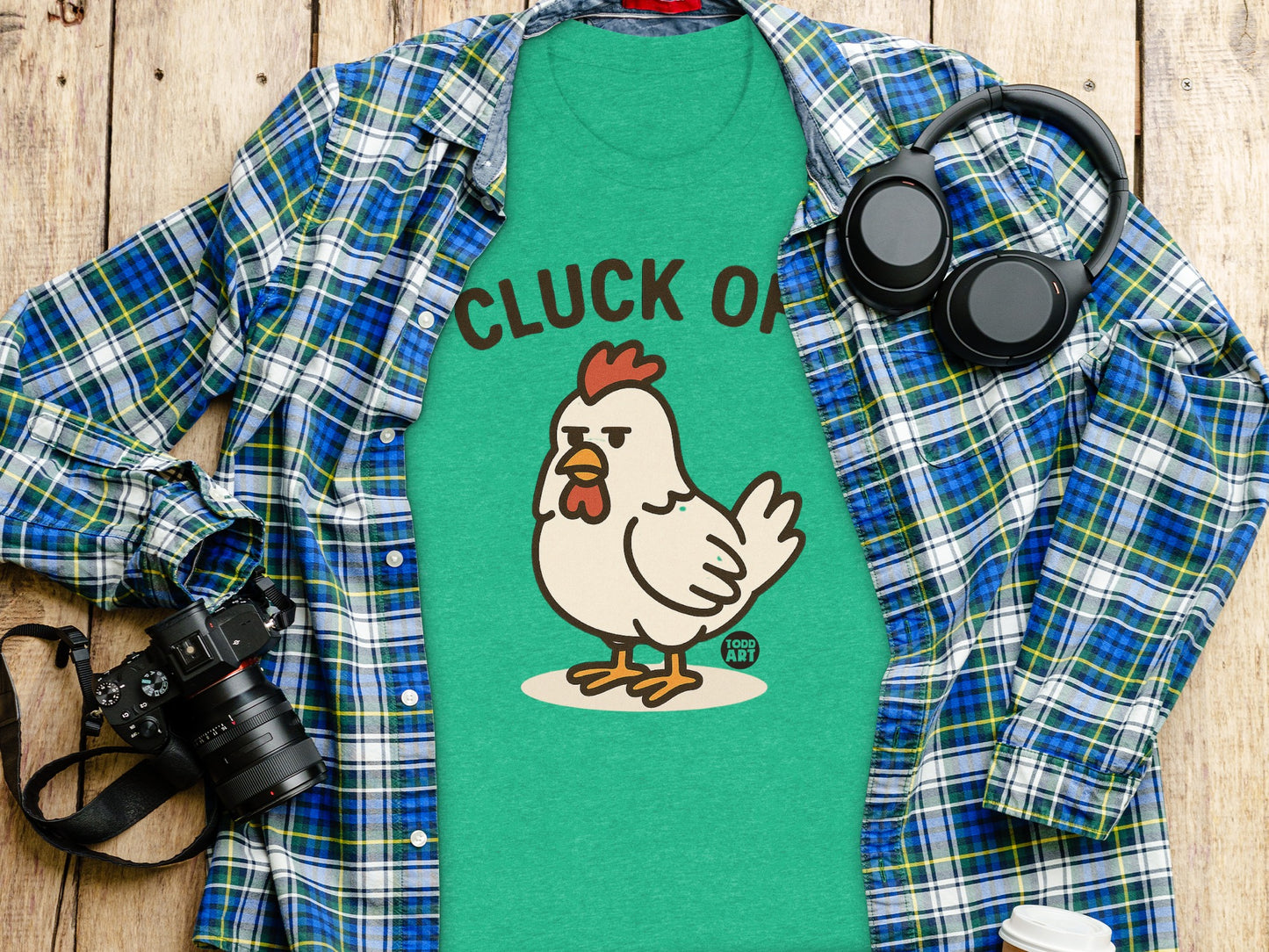 Funny Cluck Off Chicken Graphic Printed T-Shirt product