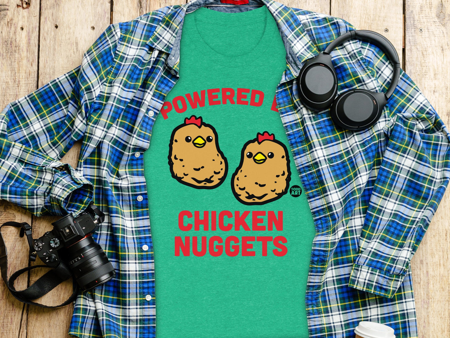 Powered Chicken Nuggets Graphic T-shirt product