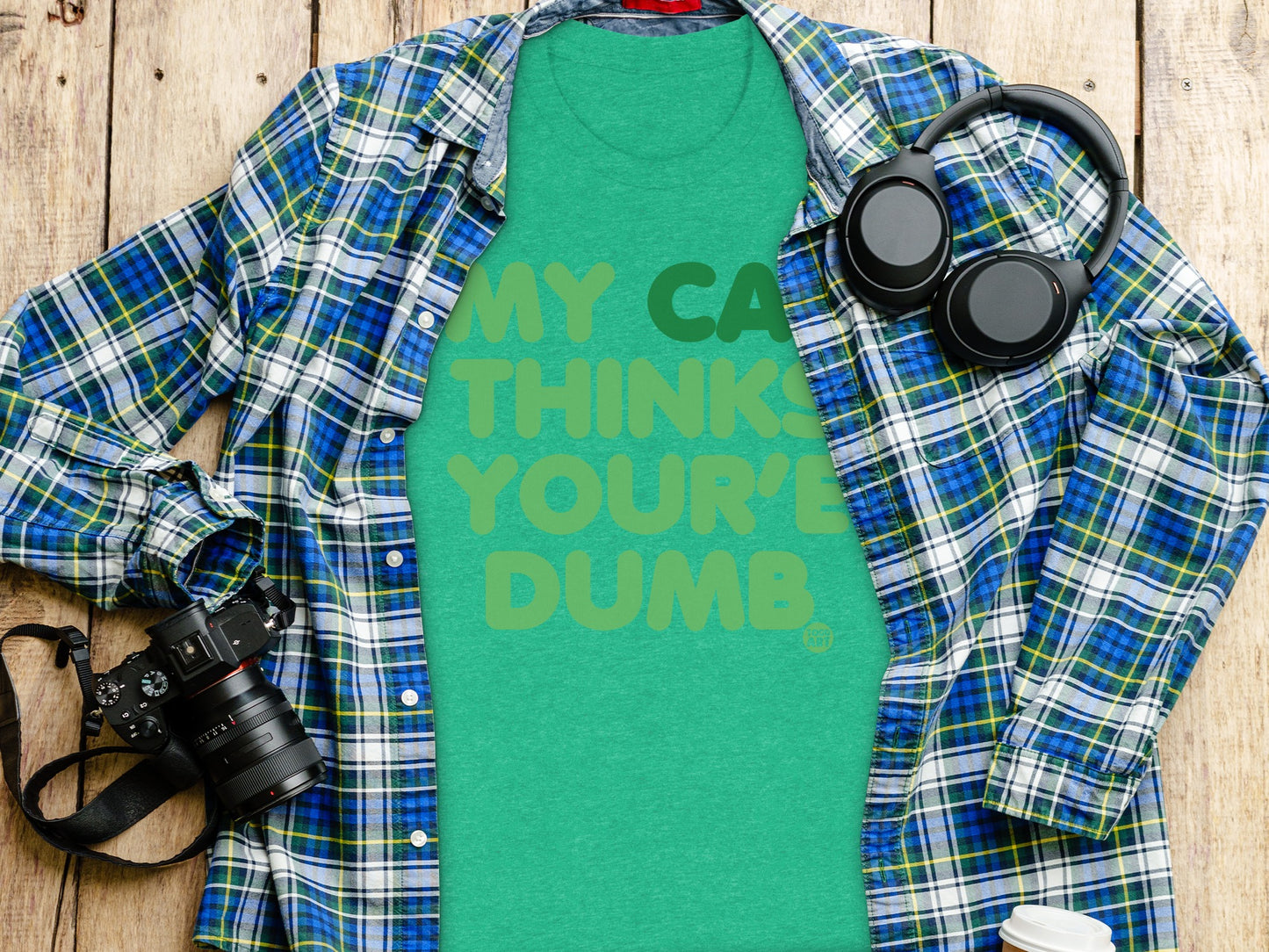My Cat Thinks You're Dumb Graphic Tee product type