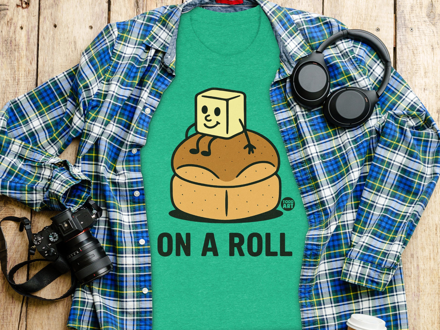 On a Roll Fun Graphic Short Sleeve Shirt product