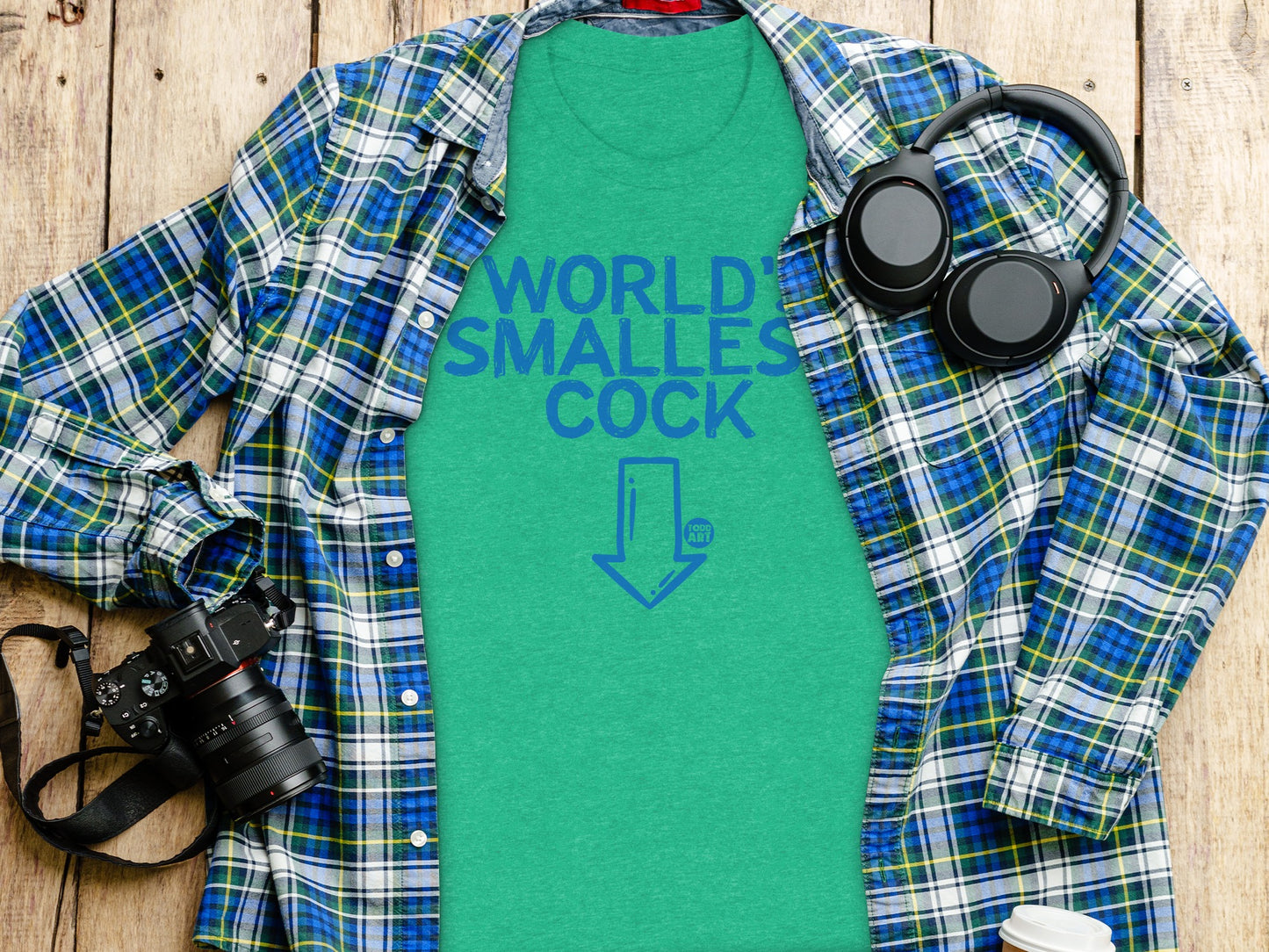 World's Smallest Cock Typography T-shirt product