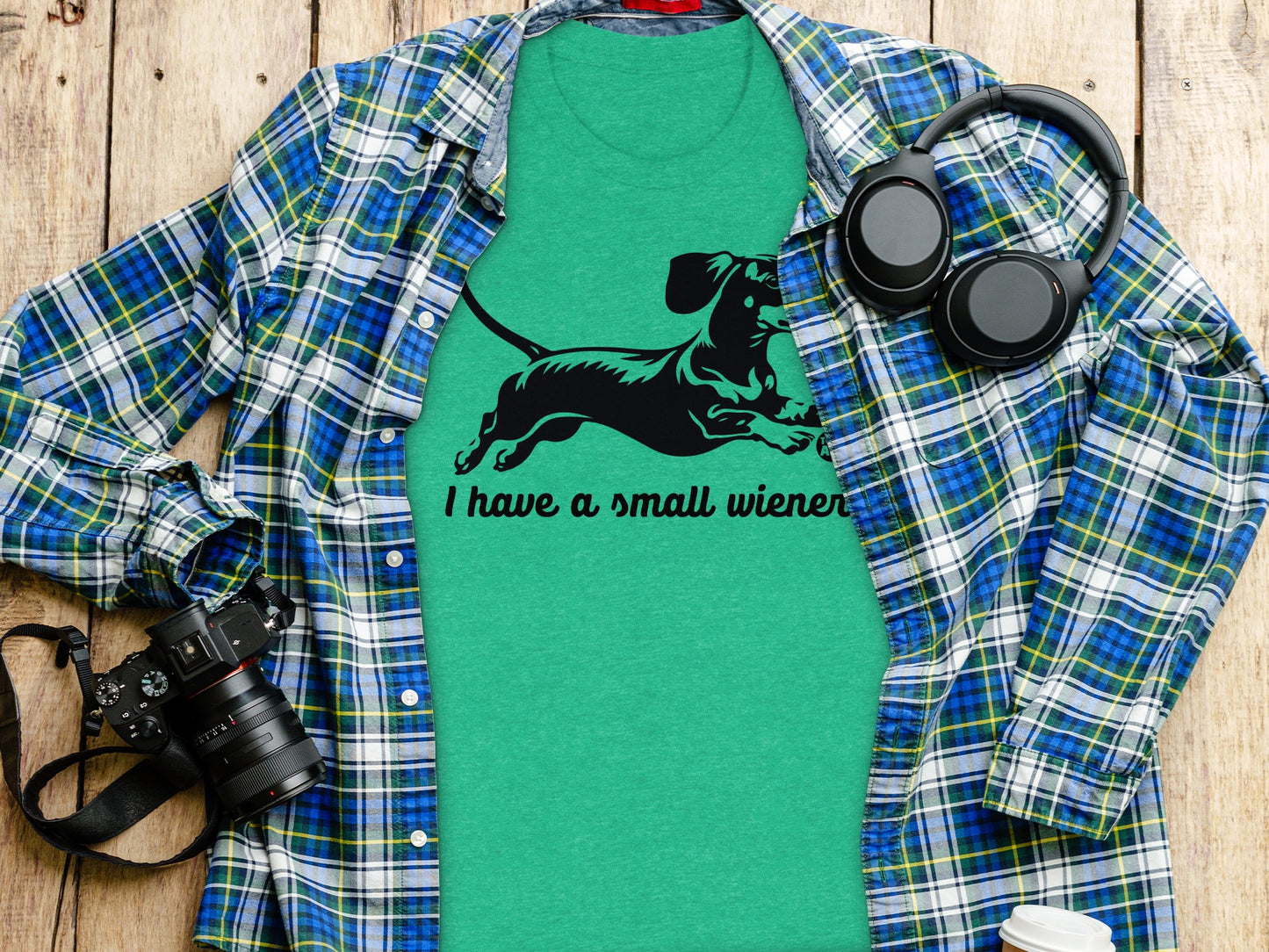 I Have a Small Wiener Funny Graphic Tee product