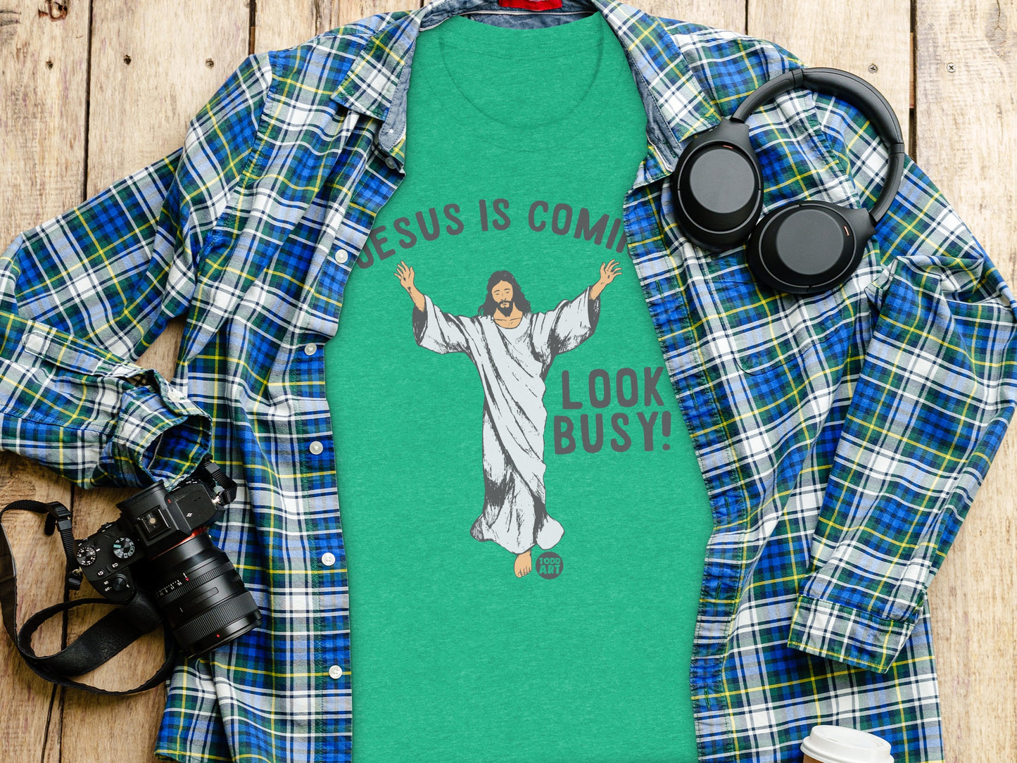Jesus Is Coming Look Busy T-shirt product