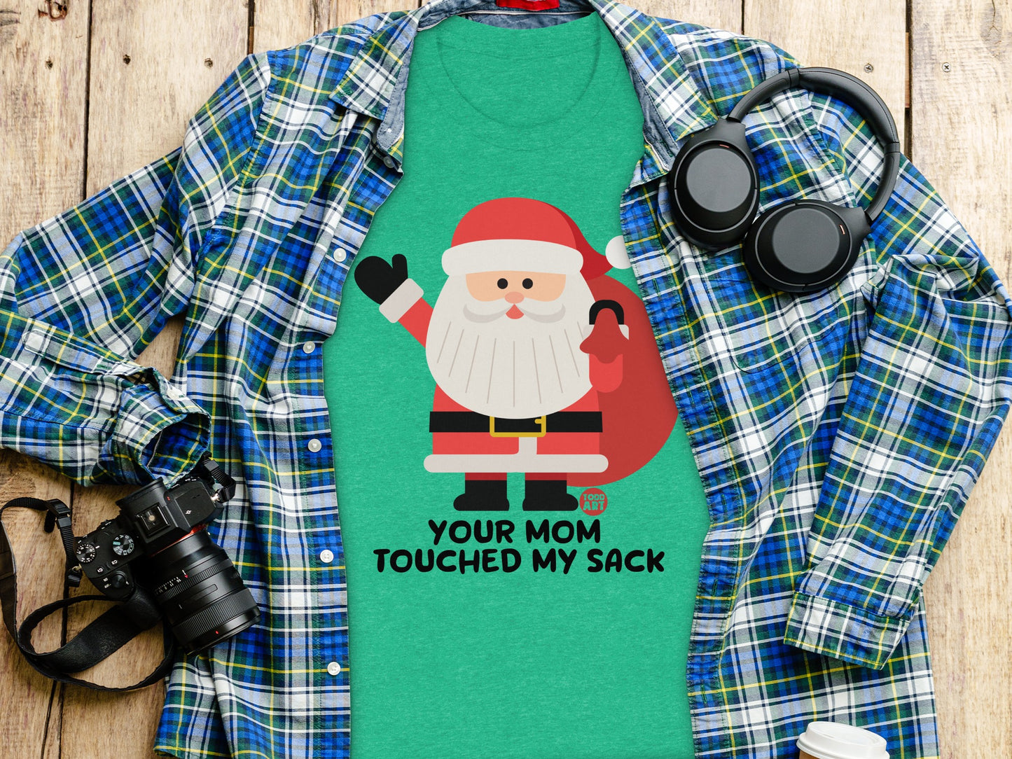 Your Mom Touched My Sack Santa Themed product