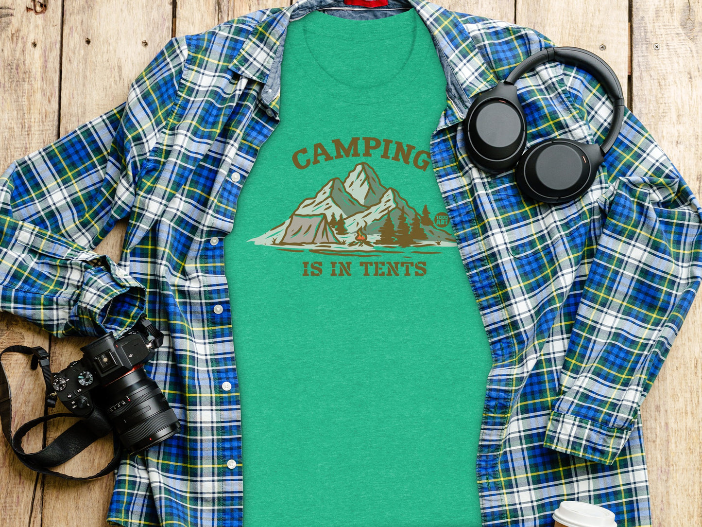 Camping Is in Tents Graphic T-Shirt product
