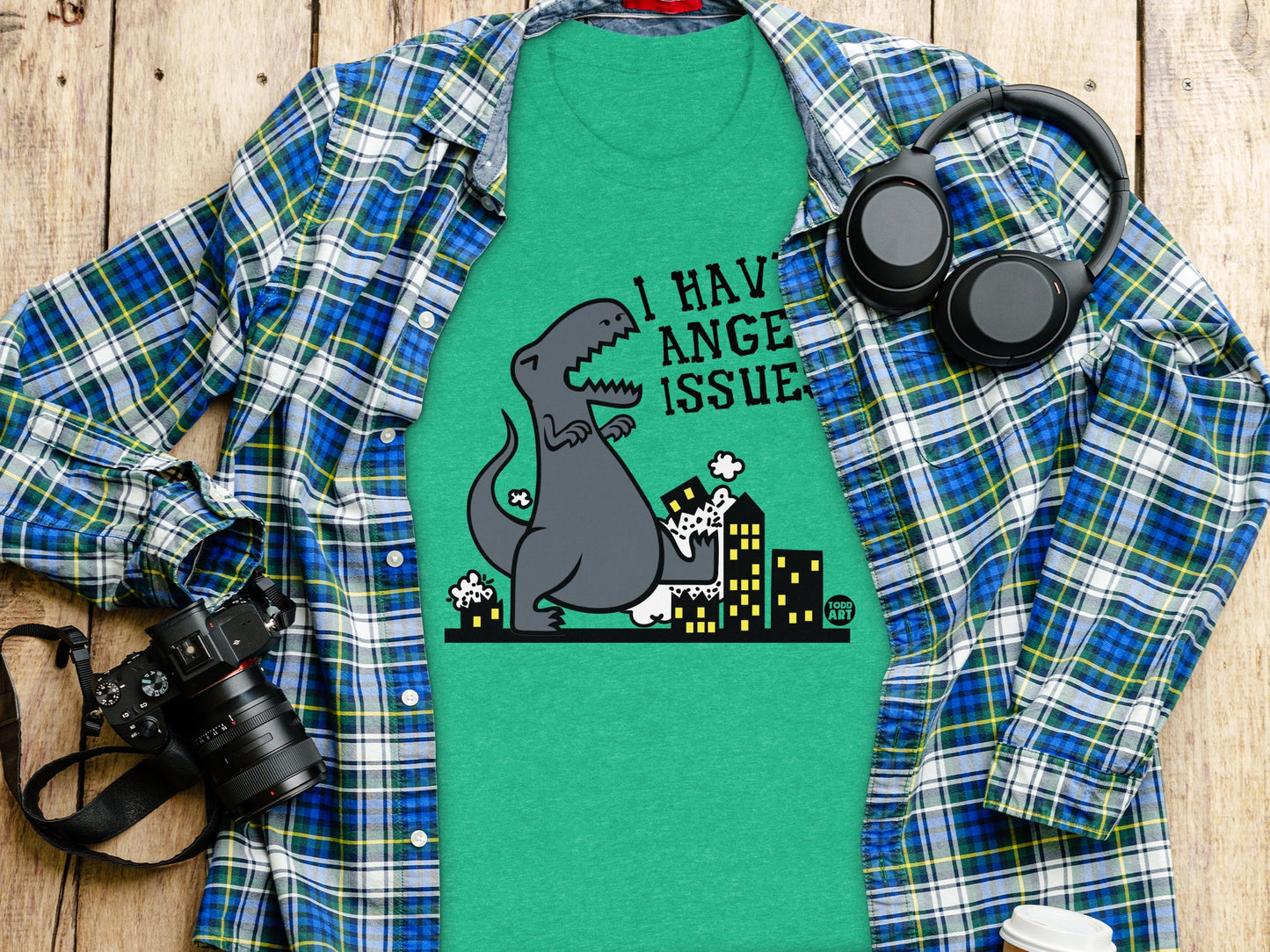 I Have Anger Issues Dinosaur Graphic T-Shirt product