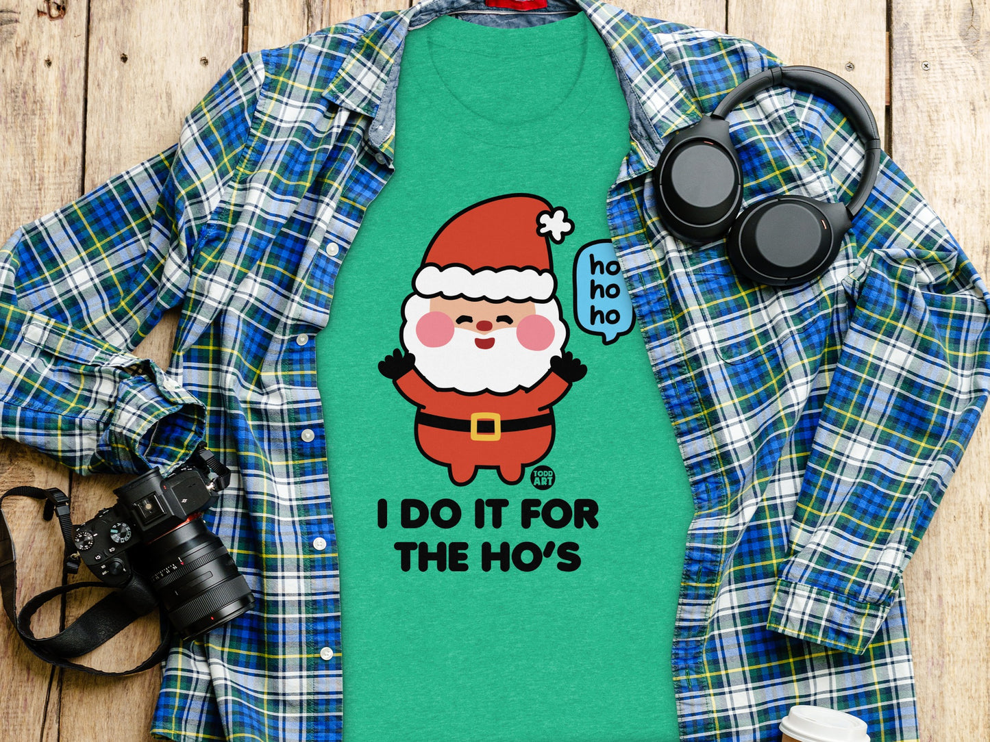 I Do It For The Ho's Funny Christmas Santa Claus product