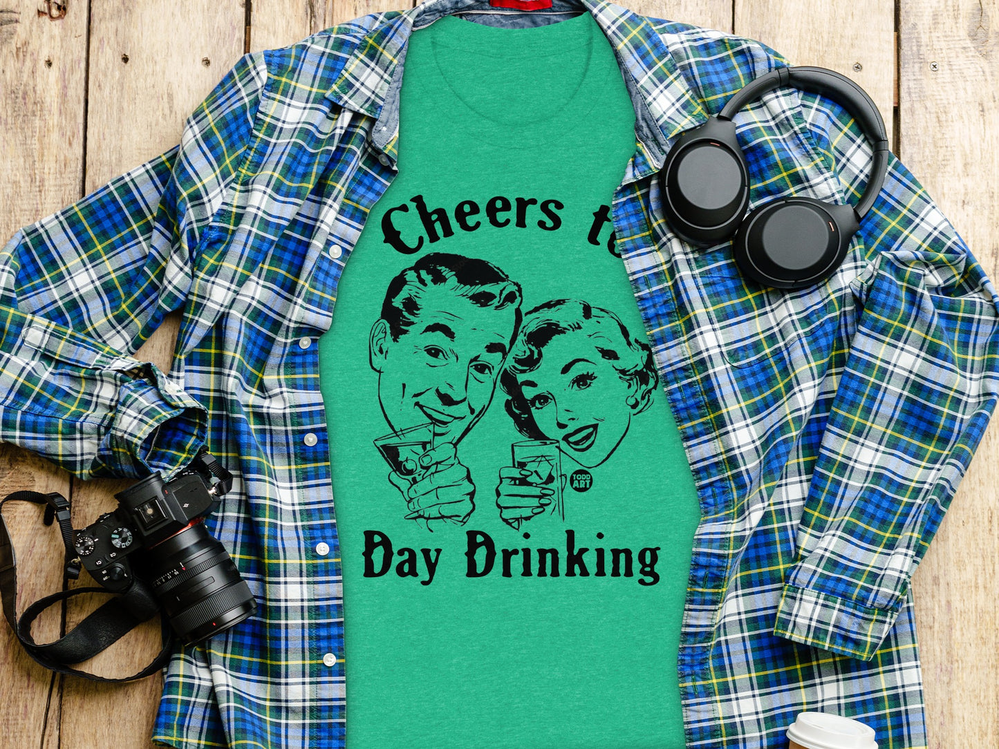 Cheers to Day Drinking Graphic T-Shirt product type