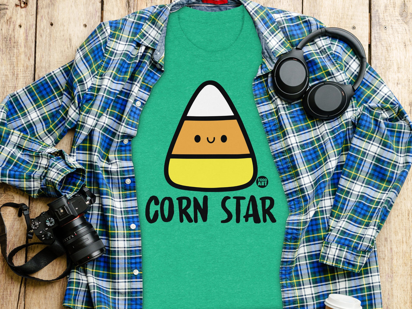 Funny Corn Star Halloween Graphic T-shirt product