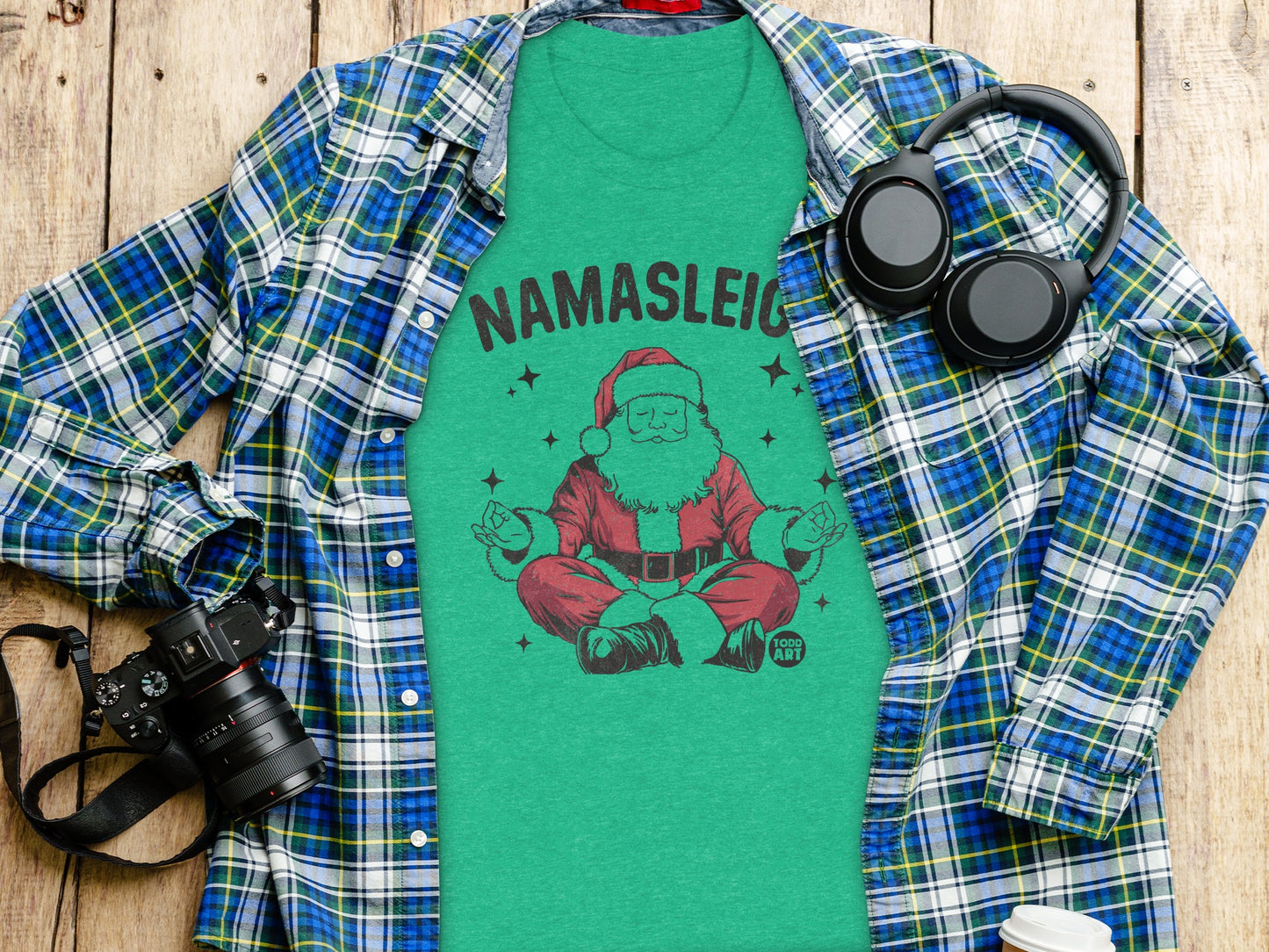 Namasleigh Santa Christmas Themed Shirt product