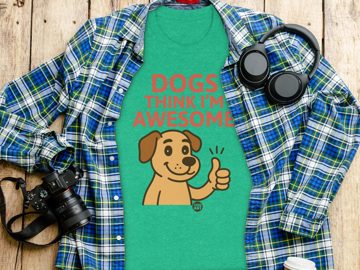 Dogs Think I'm Awesome Graphic T-shirt product type