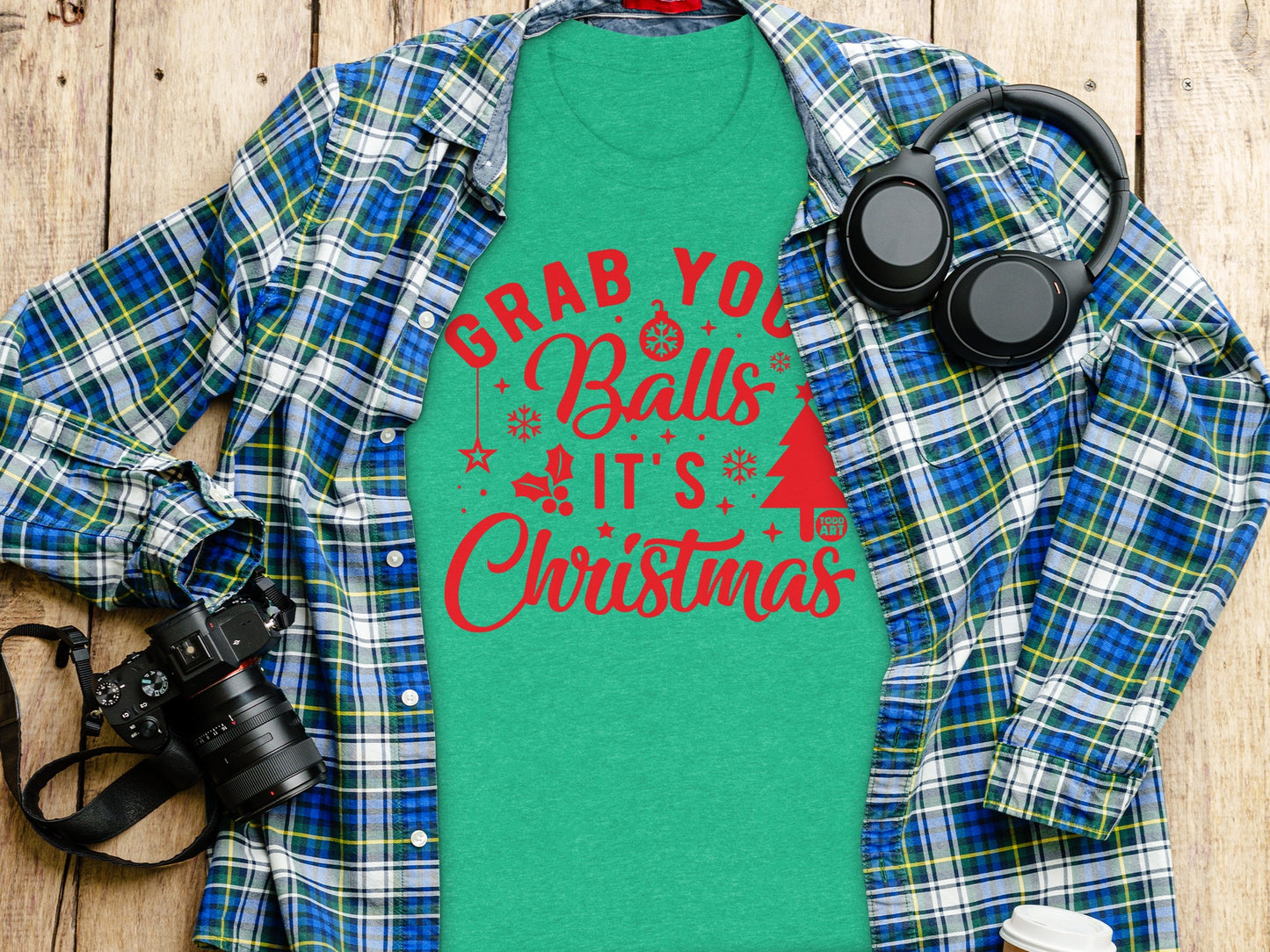 Grab Your Balls It's Christmas T-Shirt product type