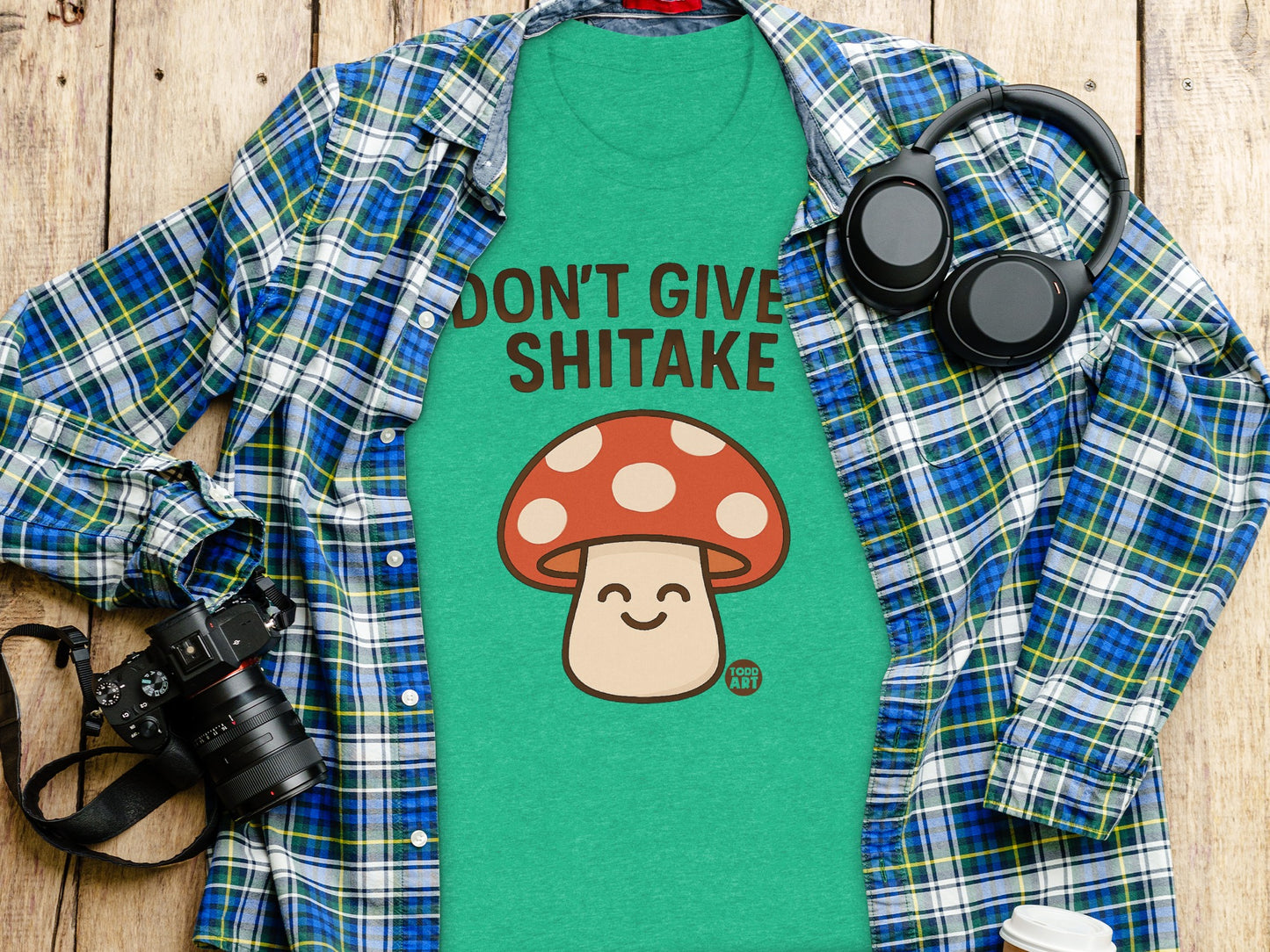 Don't Give Shitake Mushroom Graphic T-Shirt
