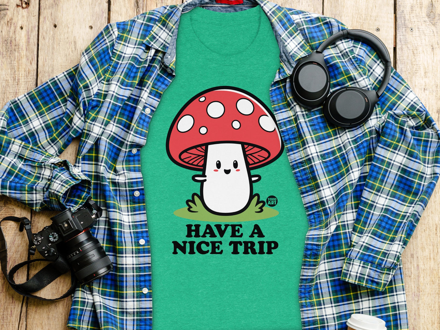 Have a Nice Trip Mushroom Graphic T-Shirt