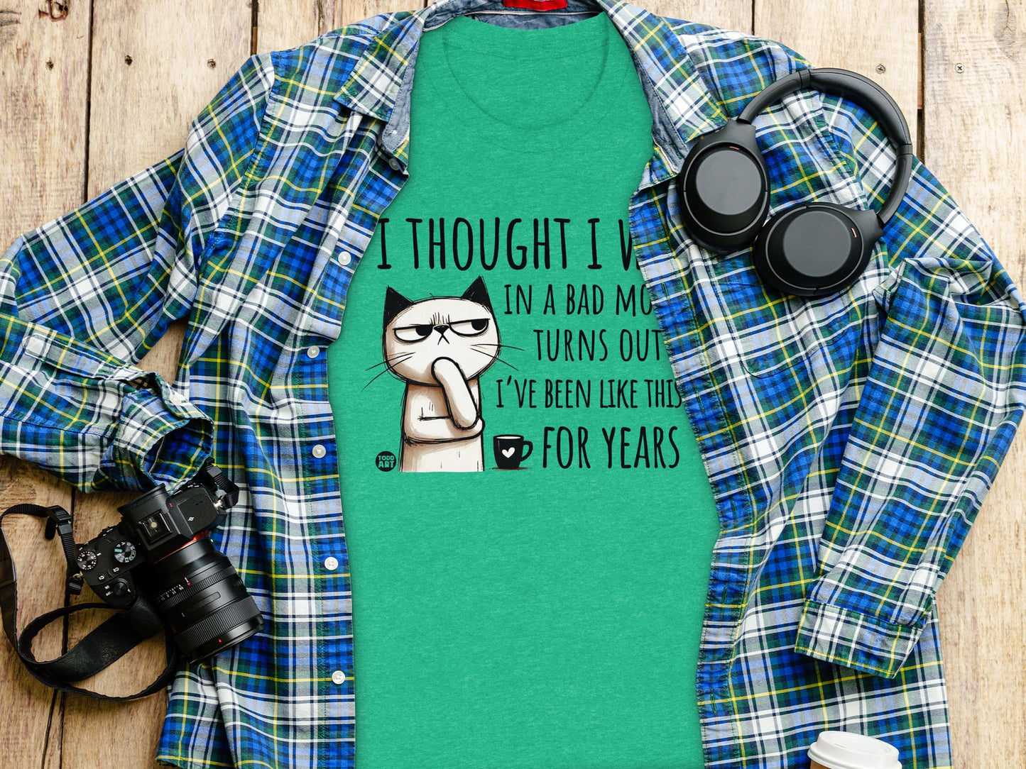 I Thought I Was In Bad Mood Turns Out T Shirt product