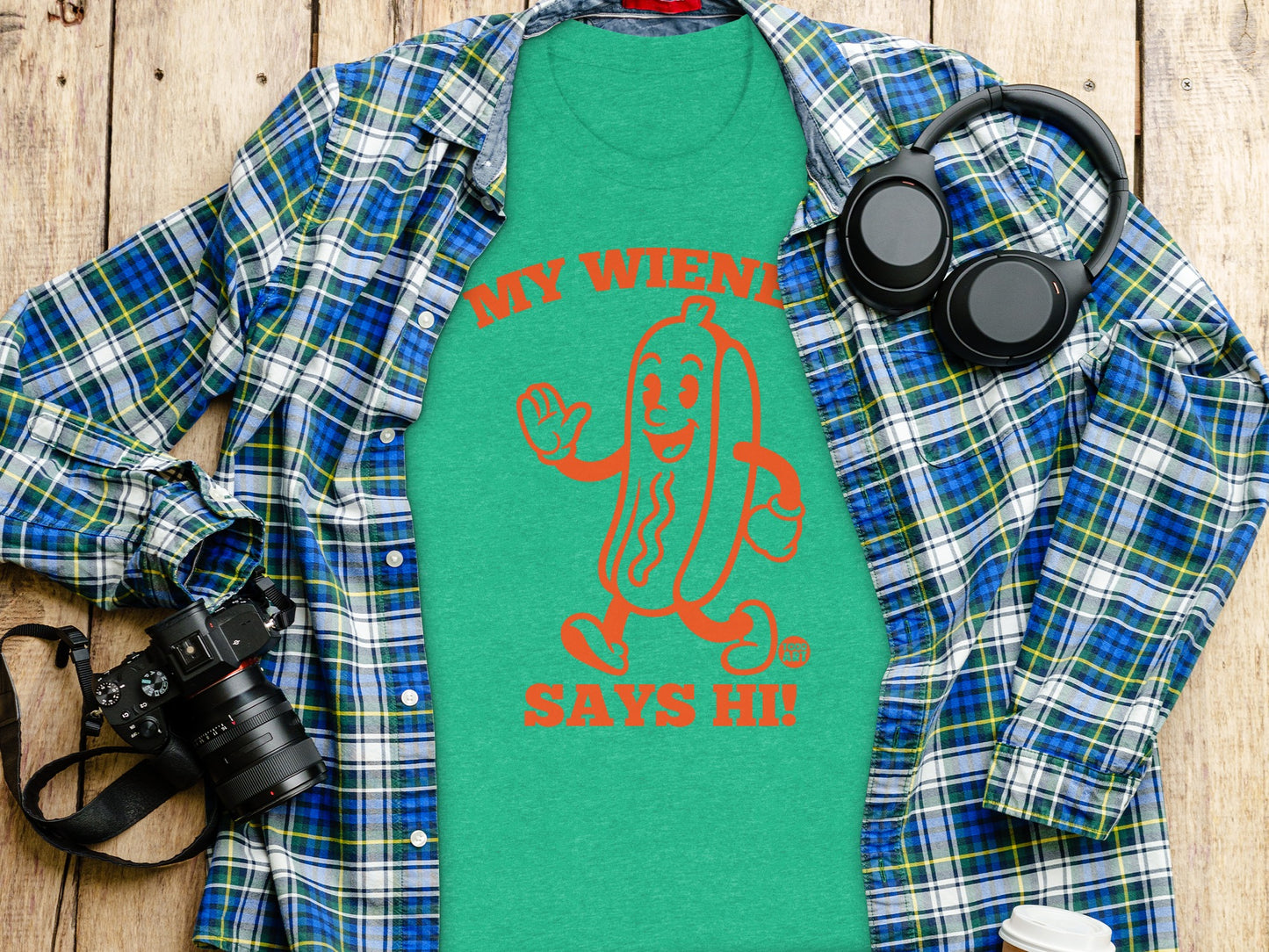 My Wiener Says Hi Graphic Tee product