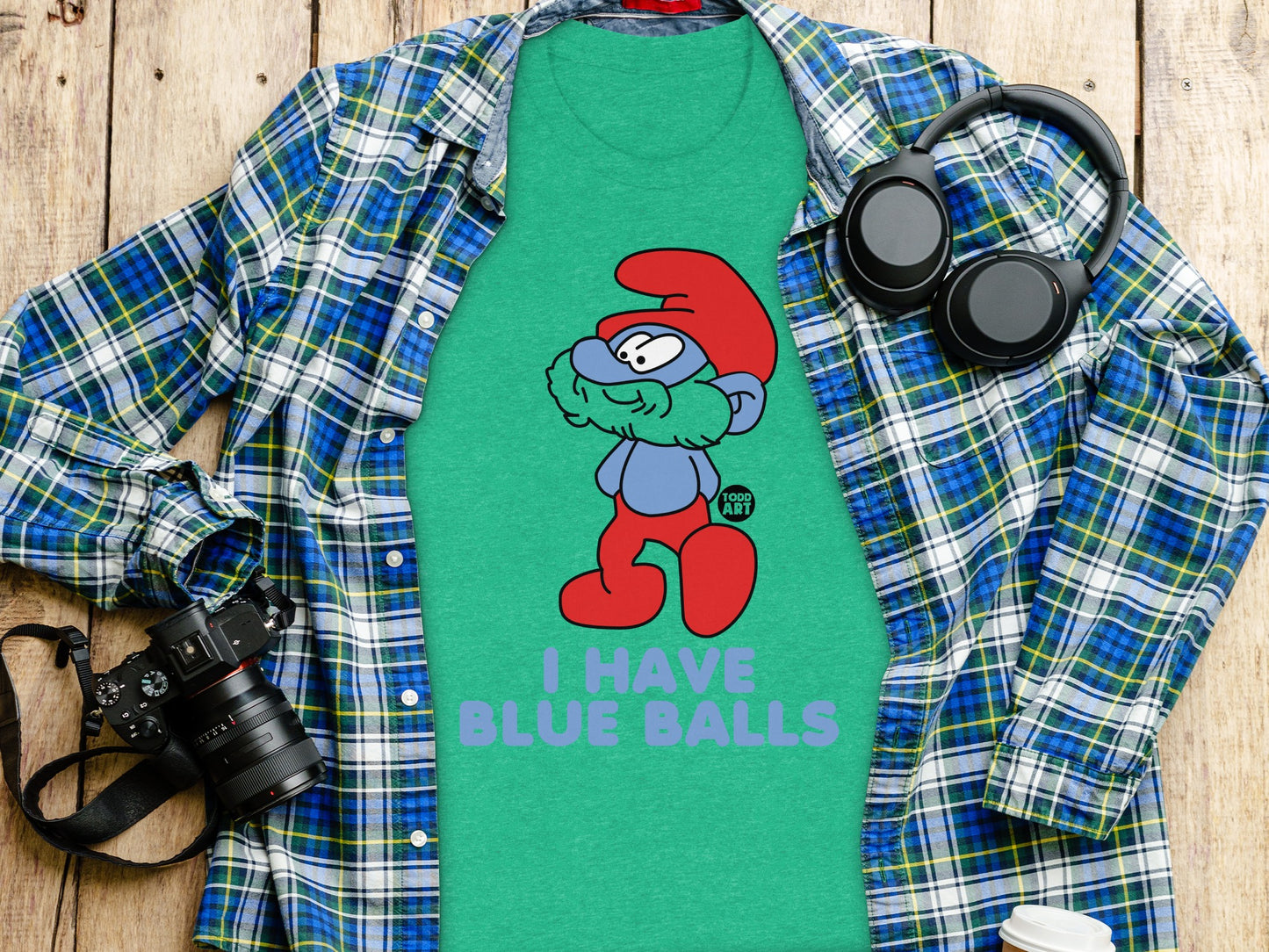 I Have Blue Balls Graphic Tee shirt Funny Gift Item