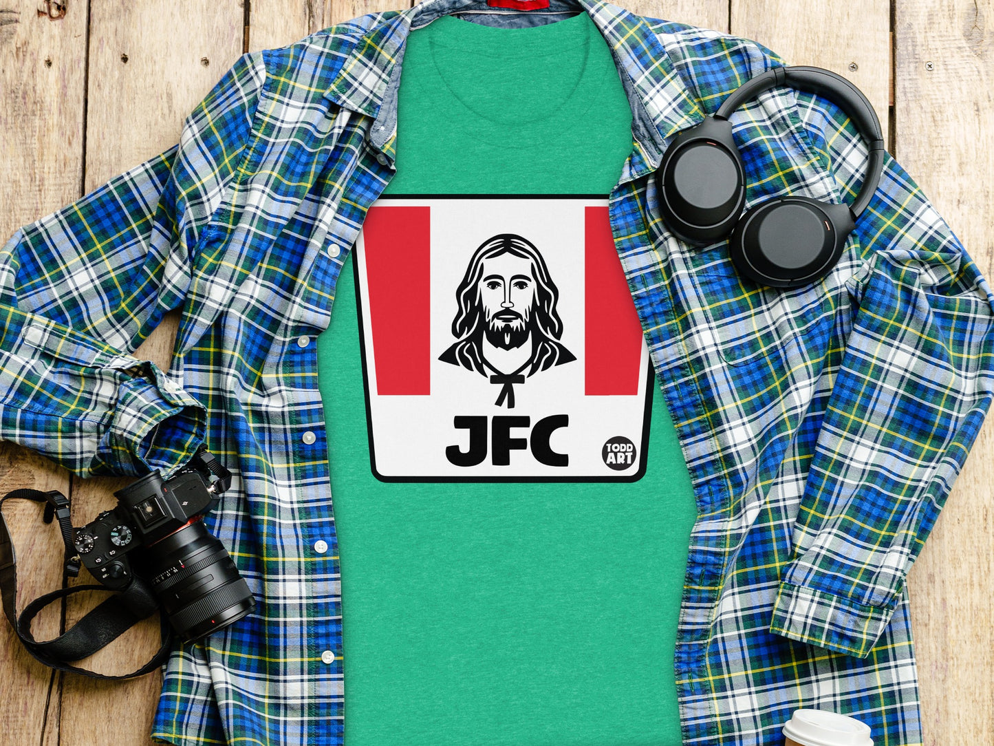 Jesus JFC Graphic Tee Distinctive Casual Clothing product type