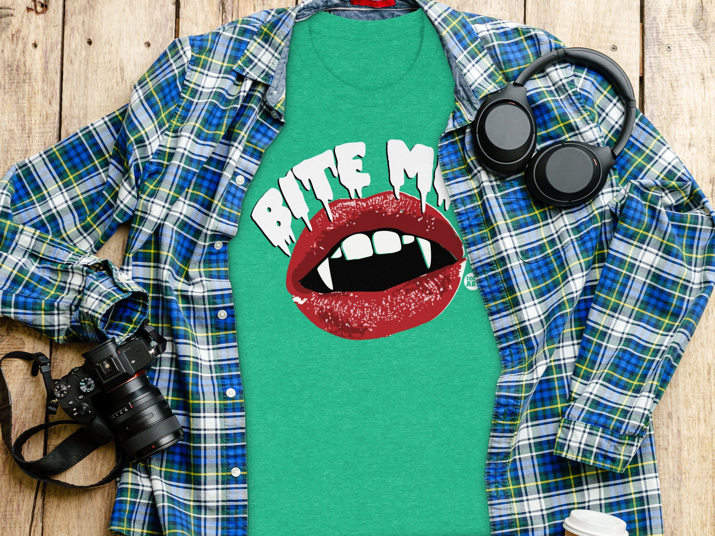 Bite Me Vampire Lips Graphic Tee product