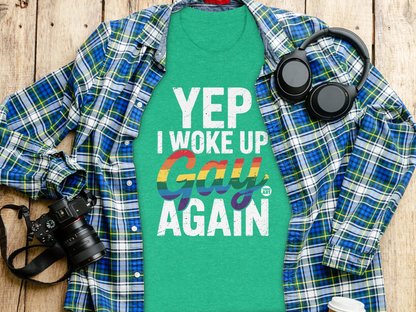 Yep I Woke Up Gay Again Graphic Shirt product type