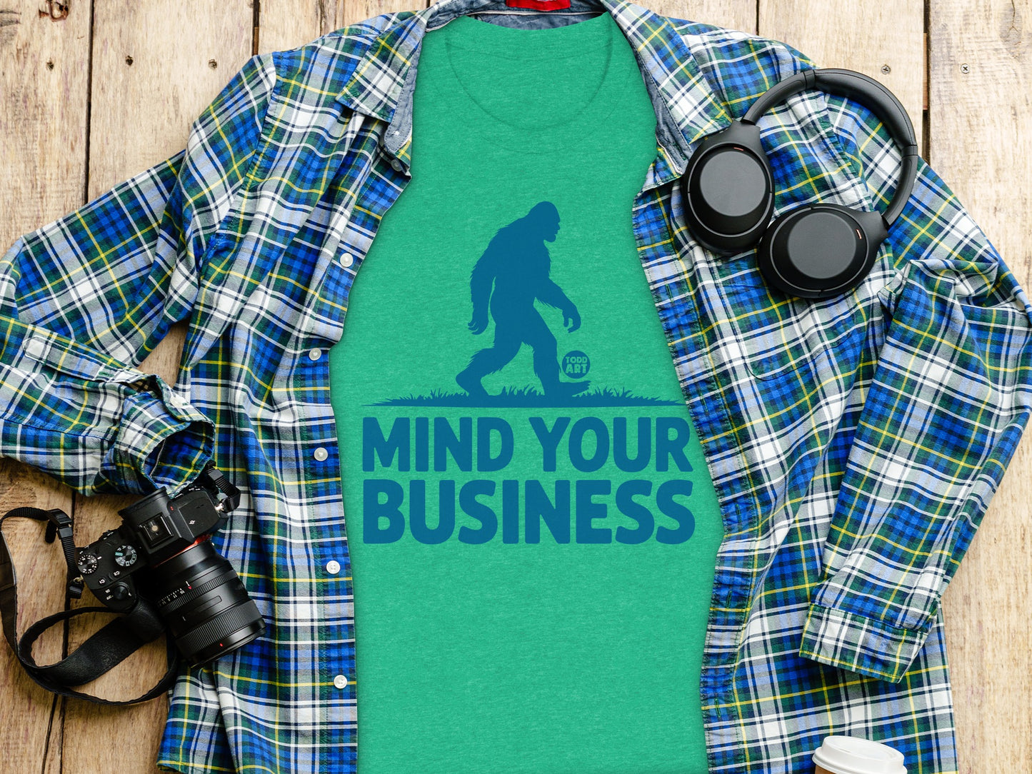 Mind Your Business Bigfoot Graphic T-Shirt product