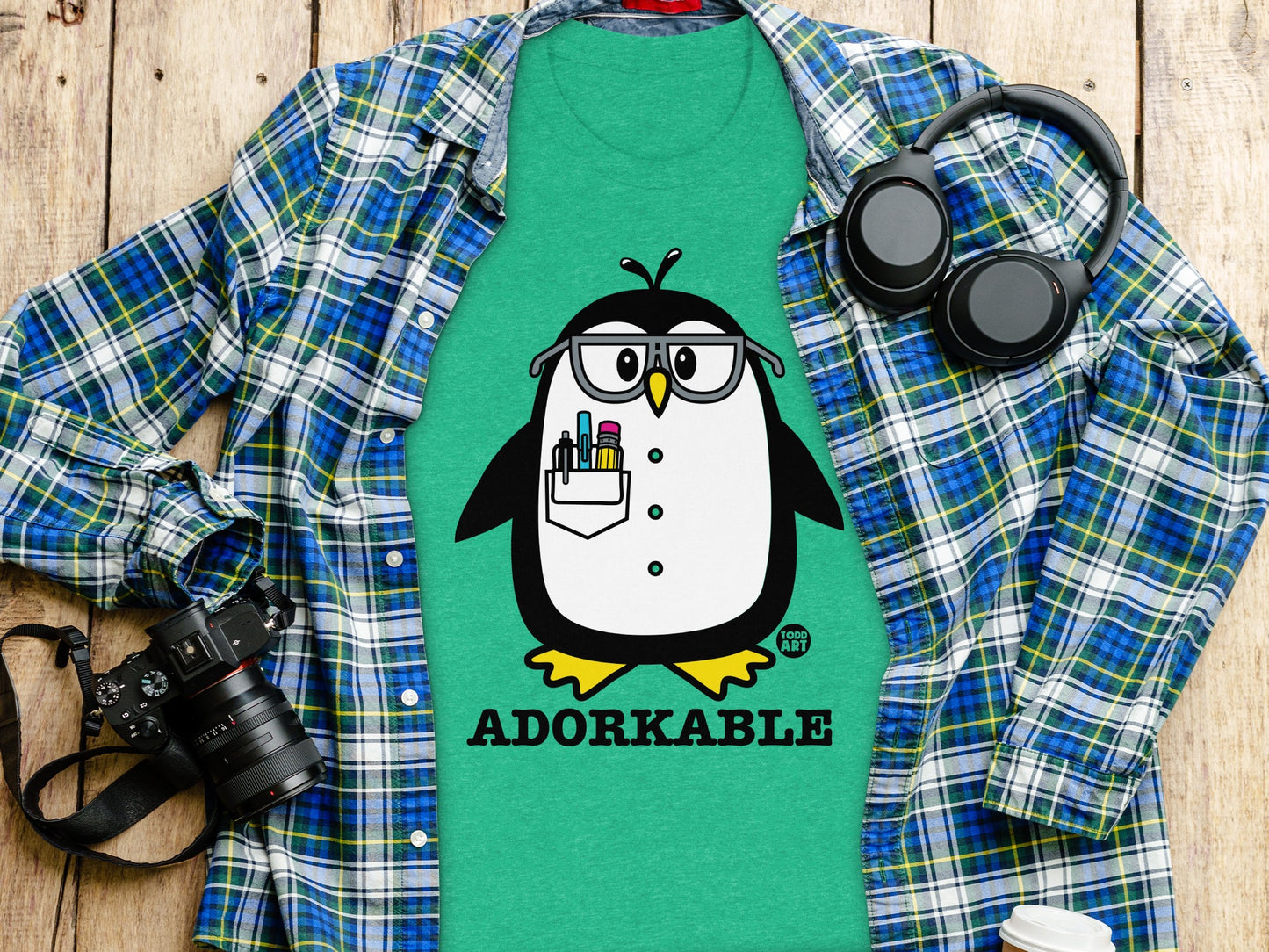 Adorkable Penguin Design T-Shirt