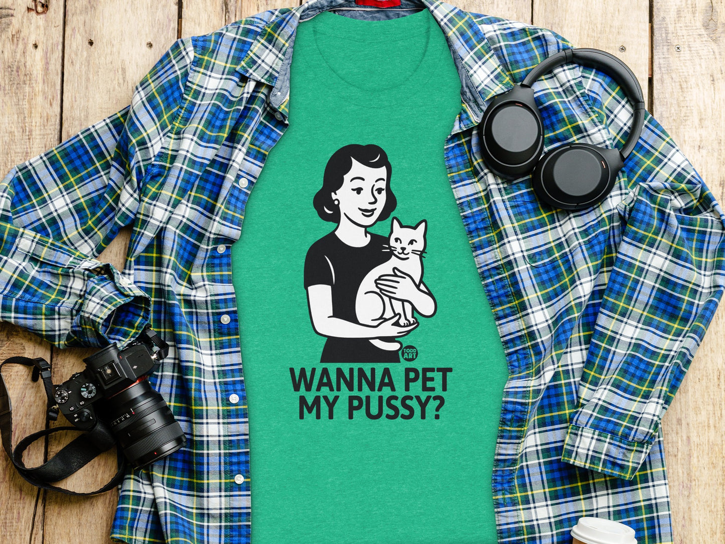 Wanna Pet My Pussy Printed T-Shirt product type