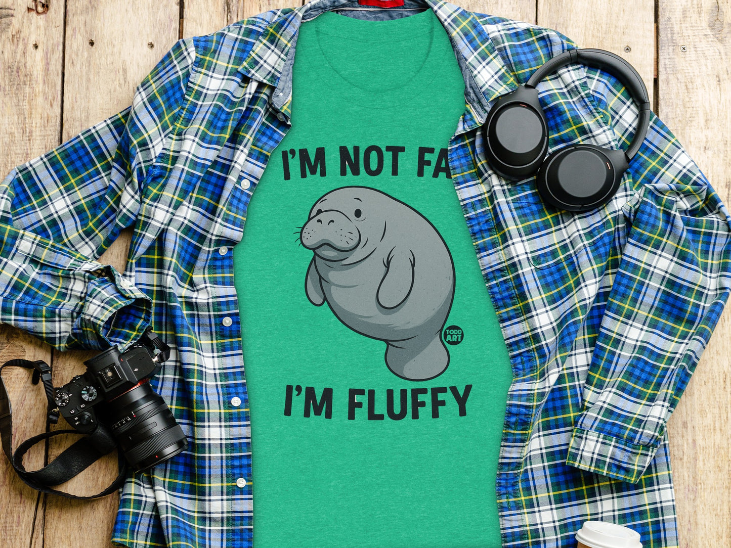 I'm Not Fat I'm Fluffy Funny Manatee T-Shirt product