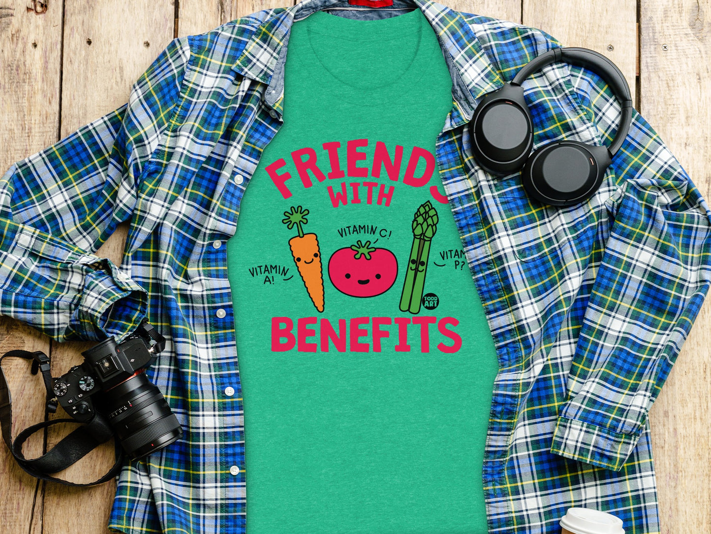 Friends With Benefits Graphic T-Shirt for Veggie Lovers