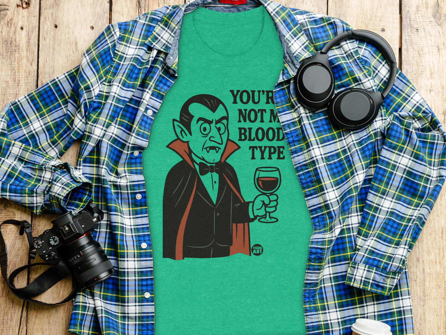 You're Not My Blood Type Vampire Graphic T-shirt product