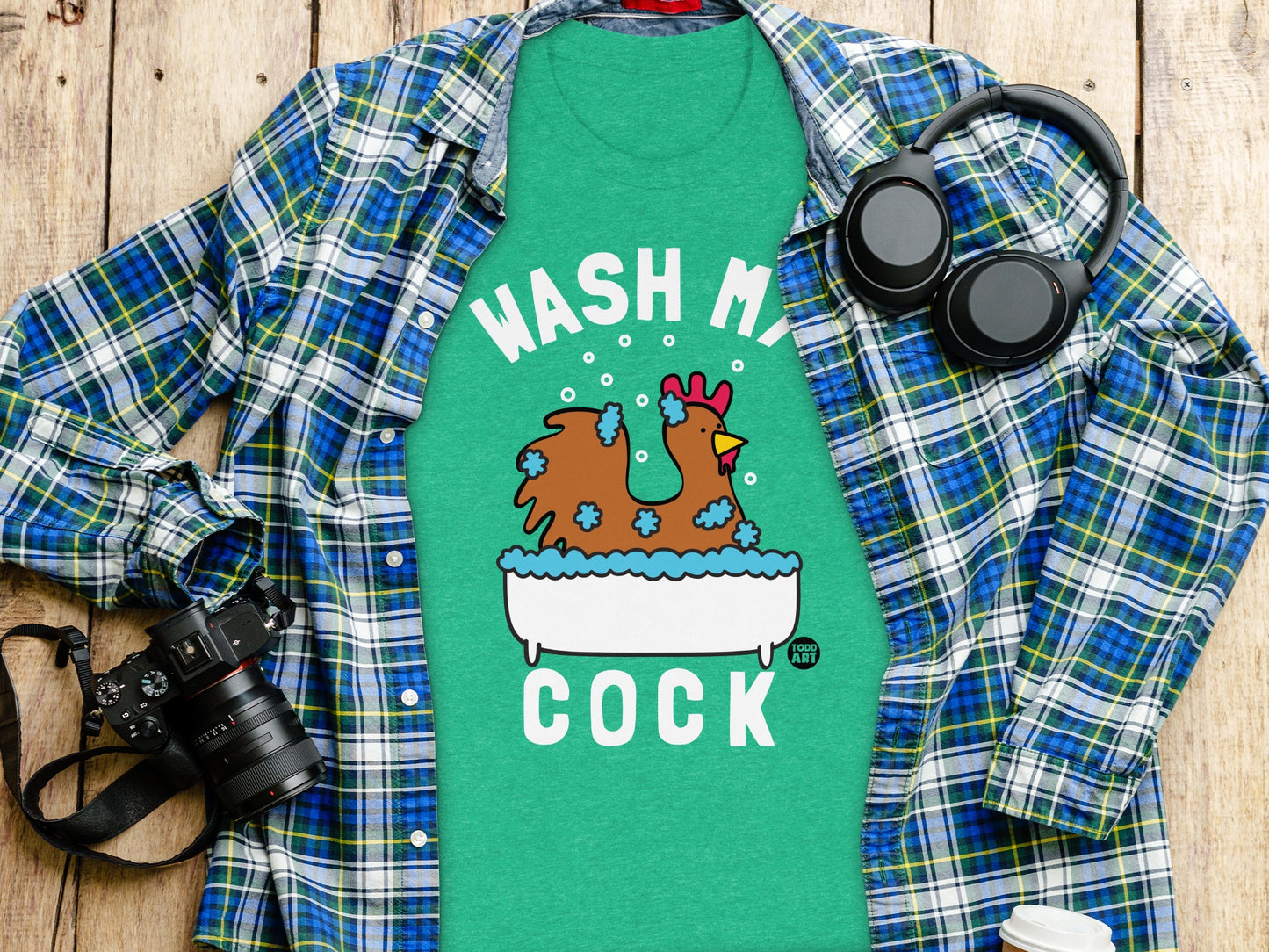 Wash My Cock Graphic Print Shirt product