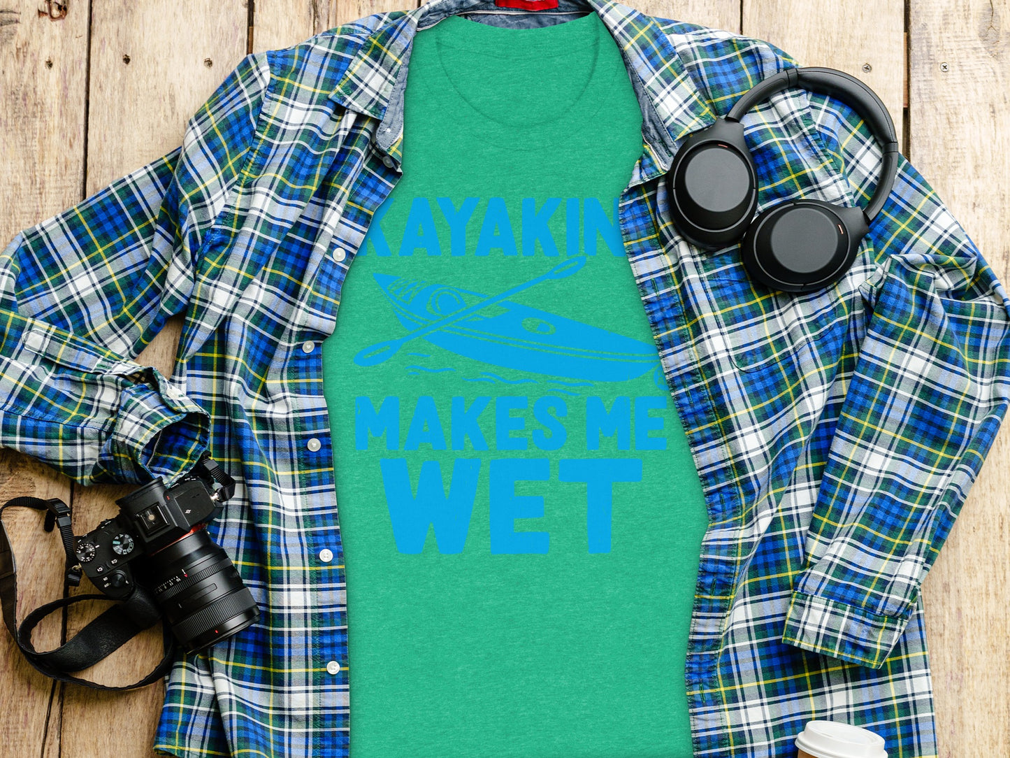 Kayaking Makes Me Wet Graphic Tee Perfect for Adventurers
