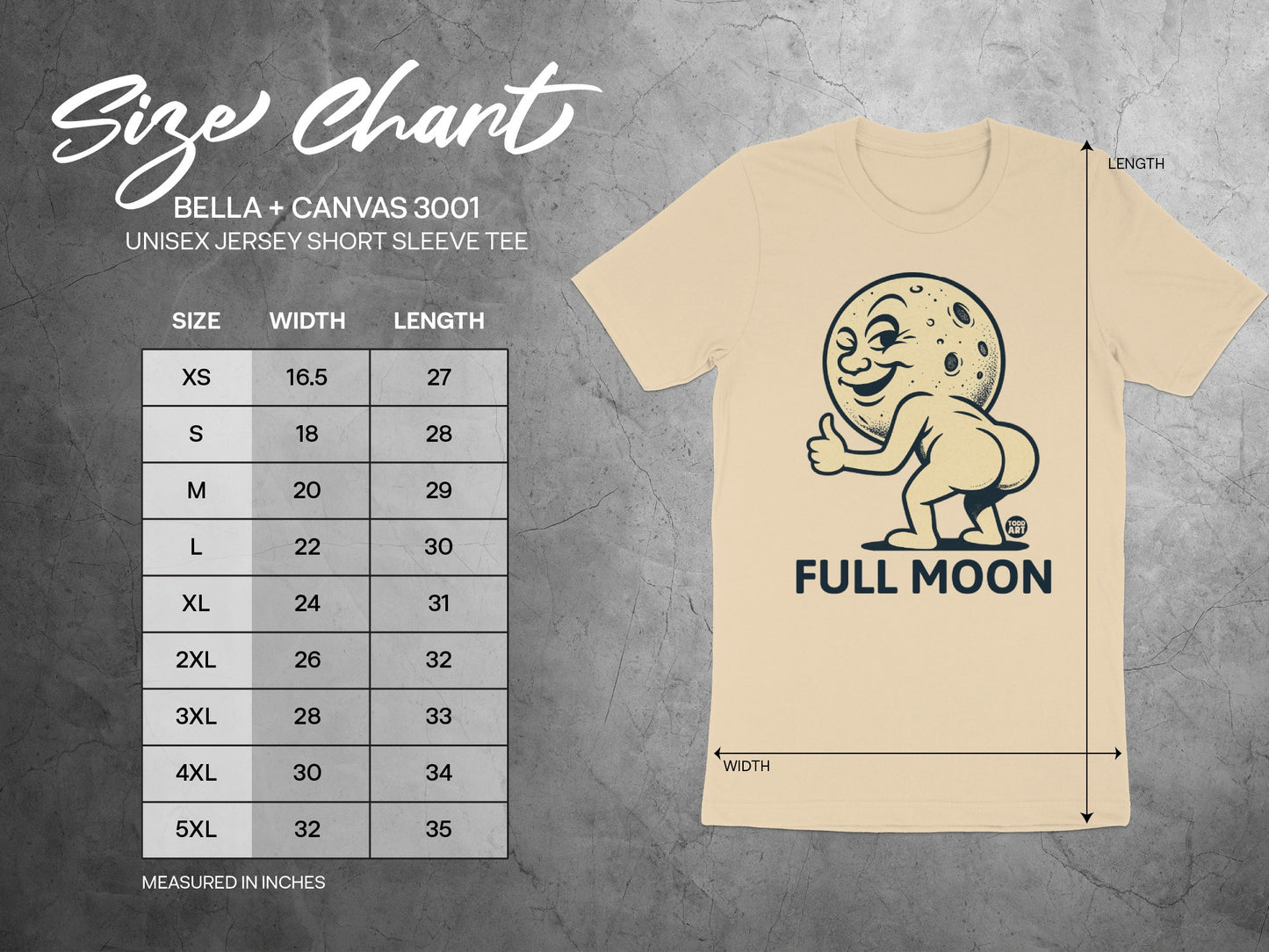 Full Moon Graphic Unisex Short Sleeve Tee product