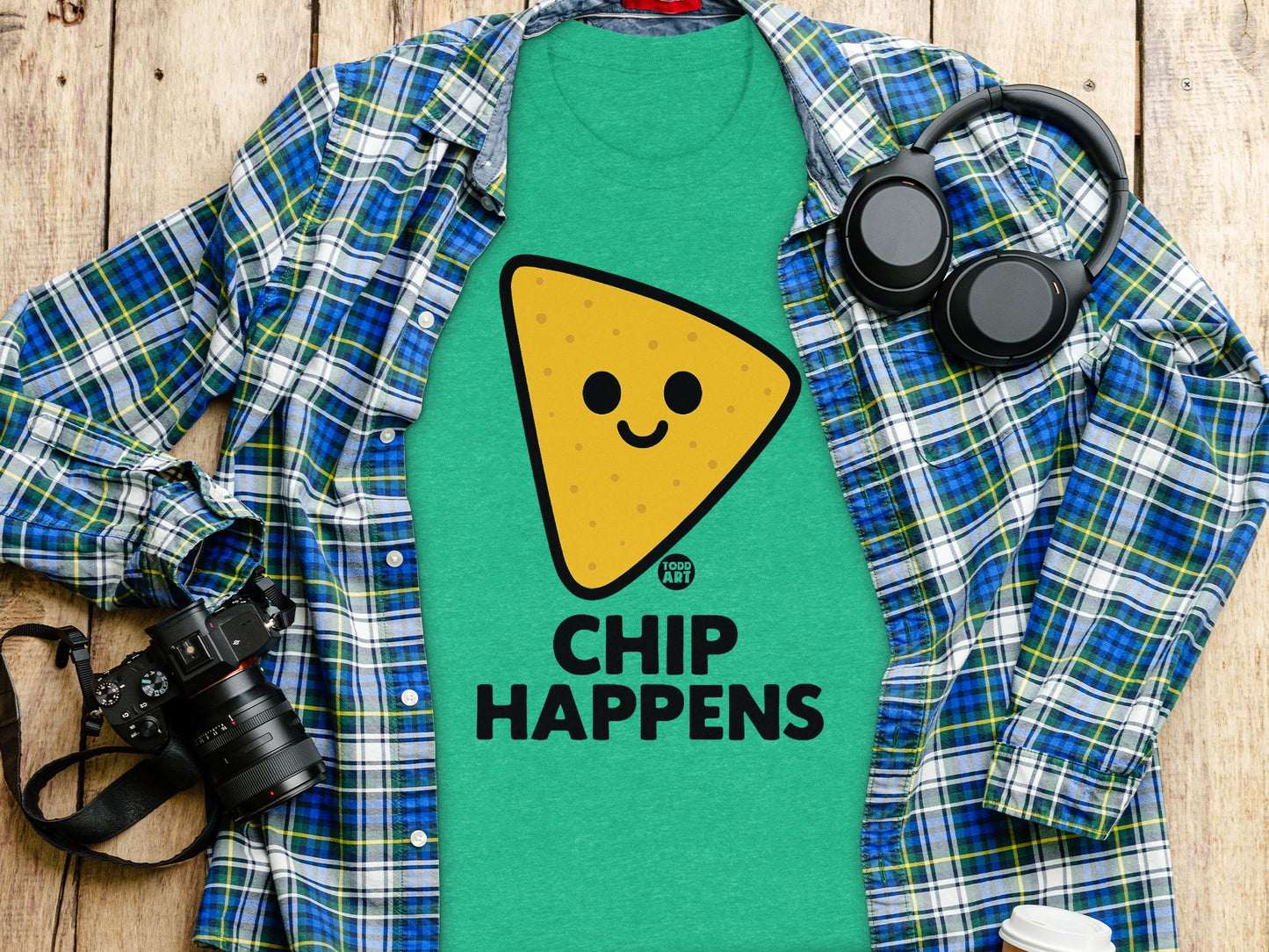 Chip Happens Graphic Tee with Smiling Chip product type
