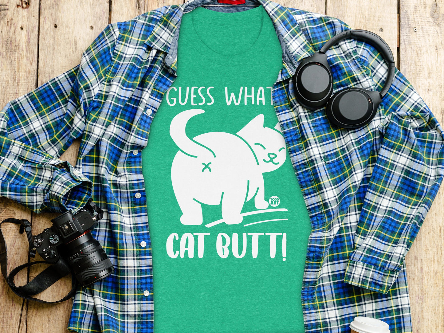 Guess What Cat Butt Funny Graphic T-Shirt product