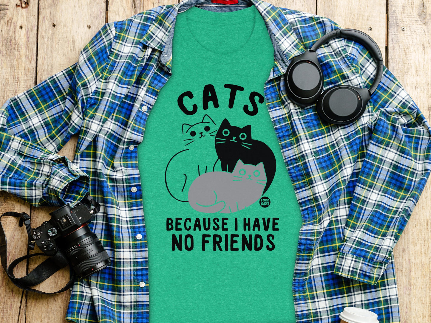 Cats Because I Have No Friends Graphic T-Shirt product
